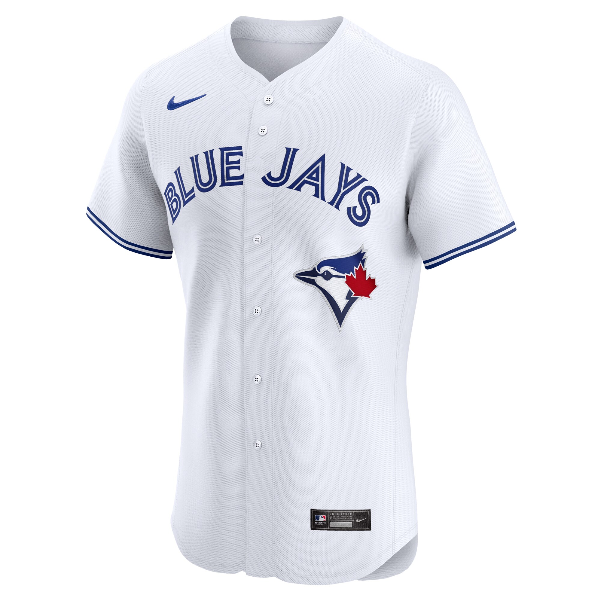 Alternative view of Toronto Blue Jays Home Elite Custom Baseball Jersey - White