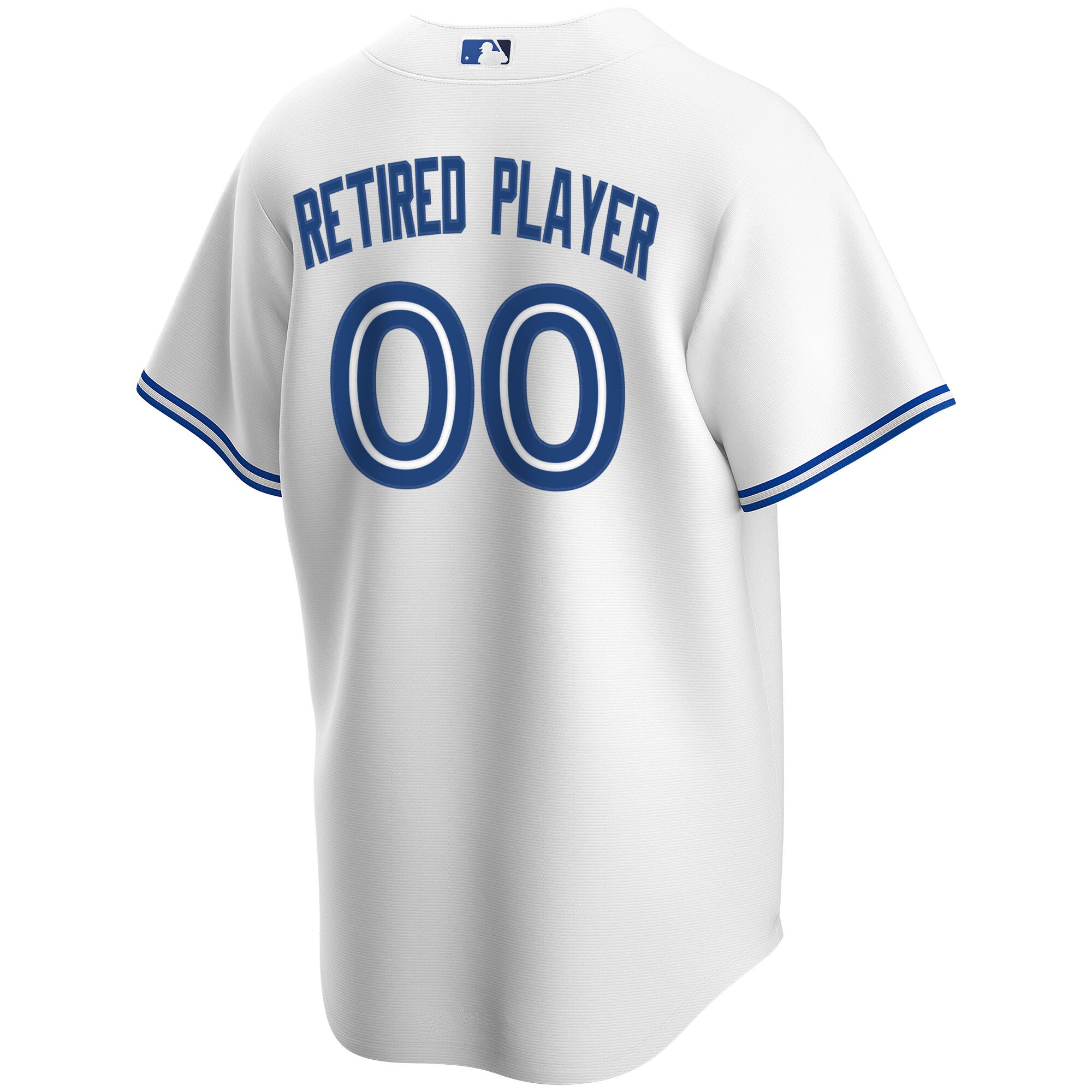 Alternative view of Toronto Blue Jays Home Pick-a-player Retired Roster Replica Baseball Jersey – White