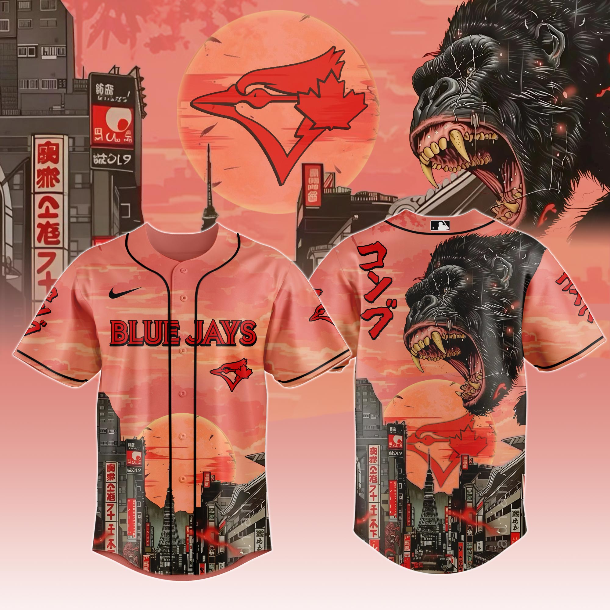 Toronto Blue Jays Mlb X Kong Collection 1 Custom Baseball Jersey