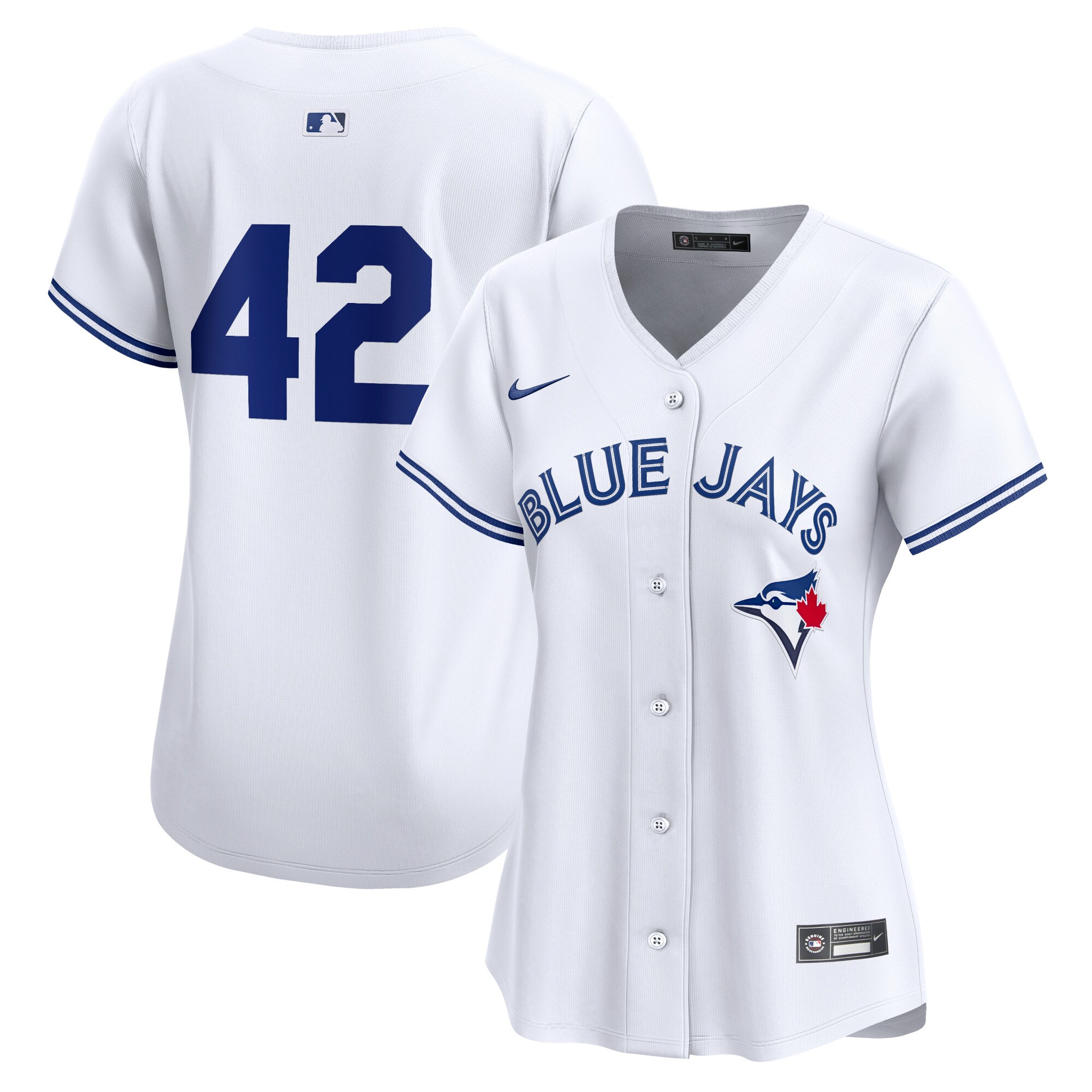 Toronto Blue Jays Women's 2024 Jackie Robinson Day Home Limited Baseball JerseyÃƒâ€šÃ‚Â ÃƒÂ¢Ã¢â€šÂ¬Ã¢â‚¬Å“ White