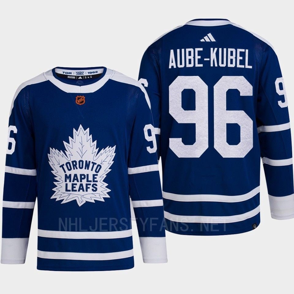 Toronto Maple Leafs 2022 Reverse Retro 2.0 Nicolas Aube-Kubel 96 Blue Primegreen Hockey Jersey Men's - JS958 