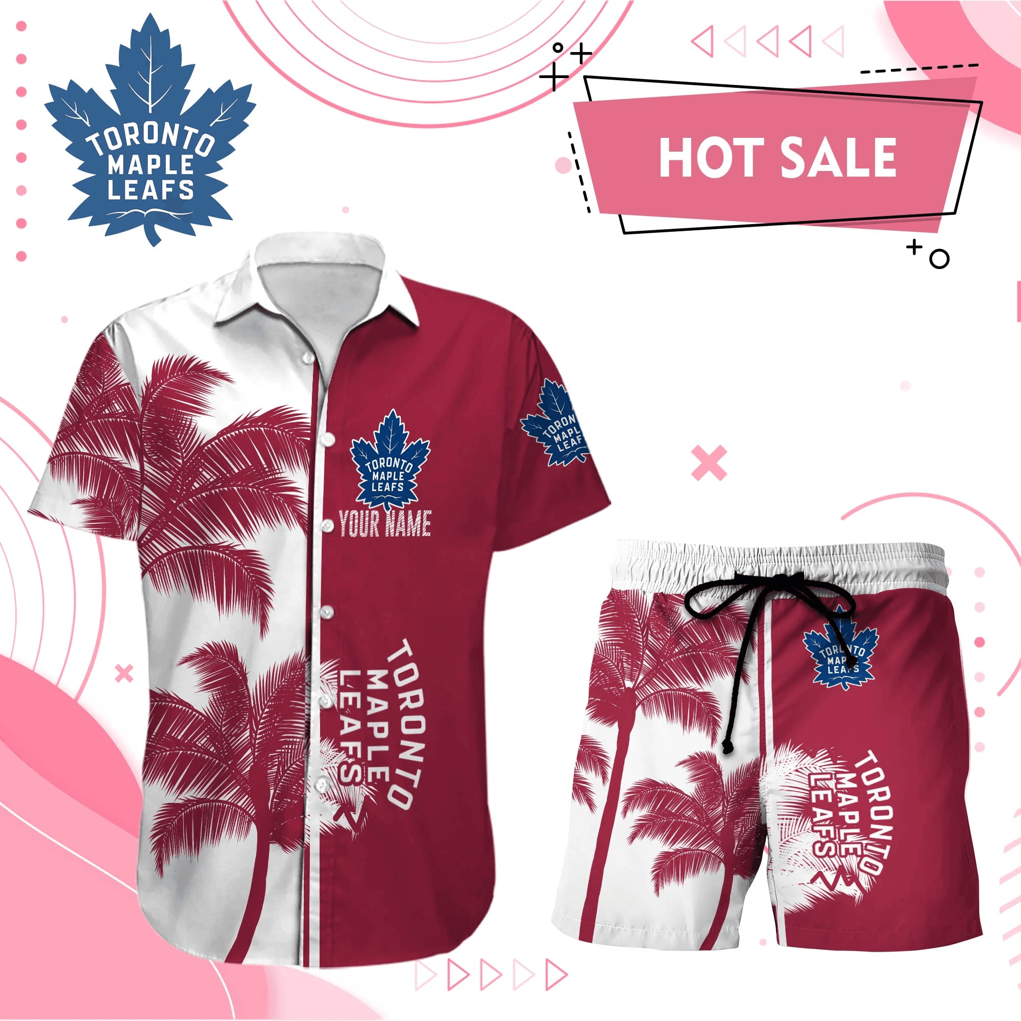 Toronto Maple Leafs Hawaiian Shirt And Set - Customized - JS350 