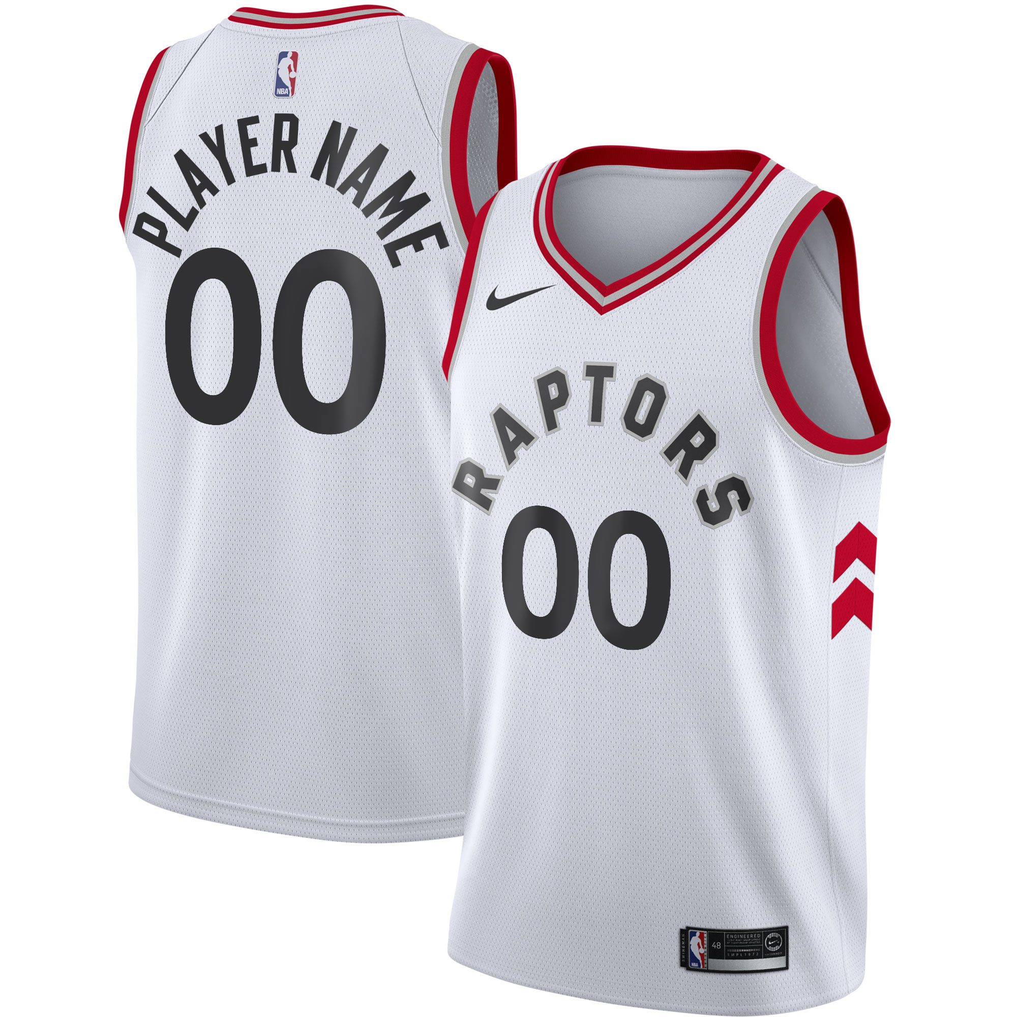 Toronto Raptors 2020/21 Swingman Custom Basketball Jersey - Association Edition - White