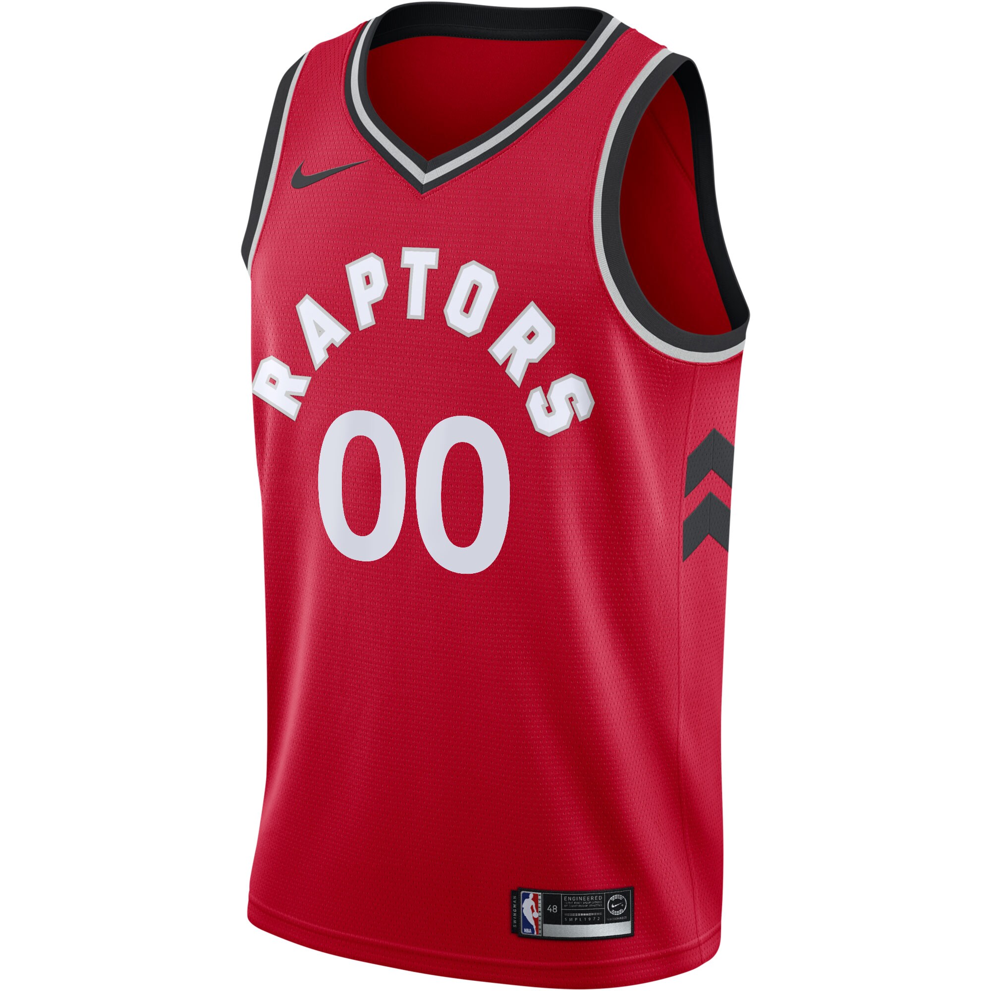 Alternative view of Toronto Raptors 2020/21 Swingman Custom Basketball Jersey - Icon Edition - Red