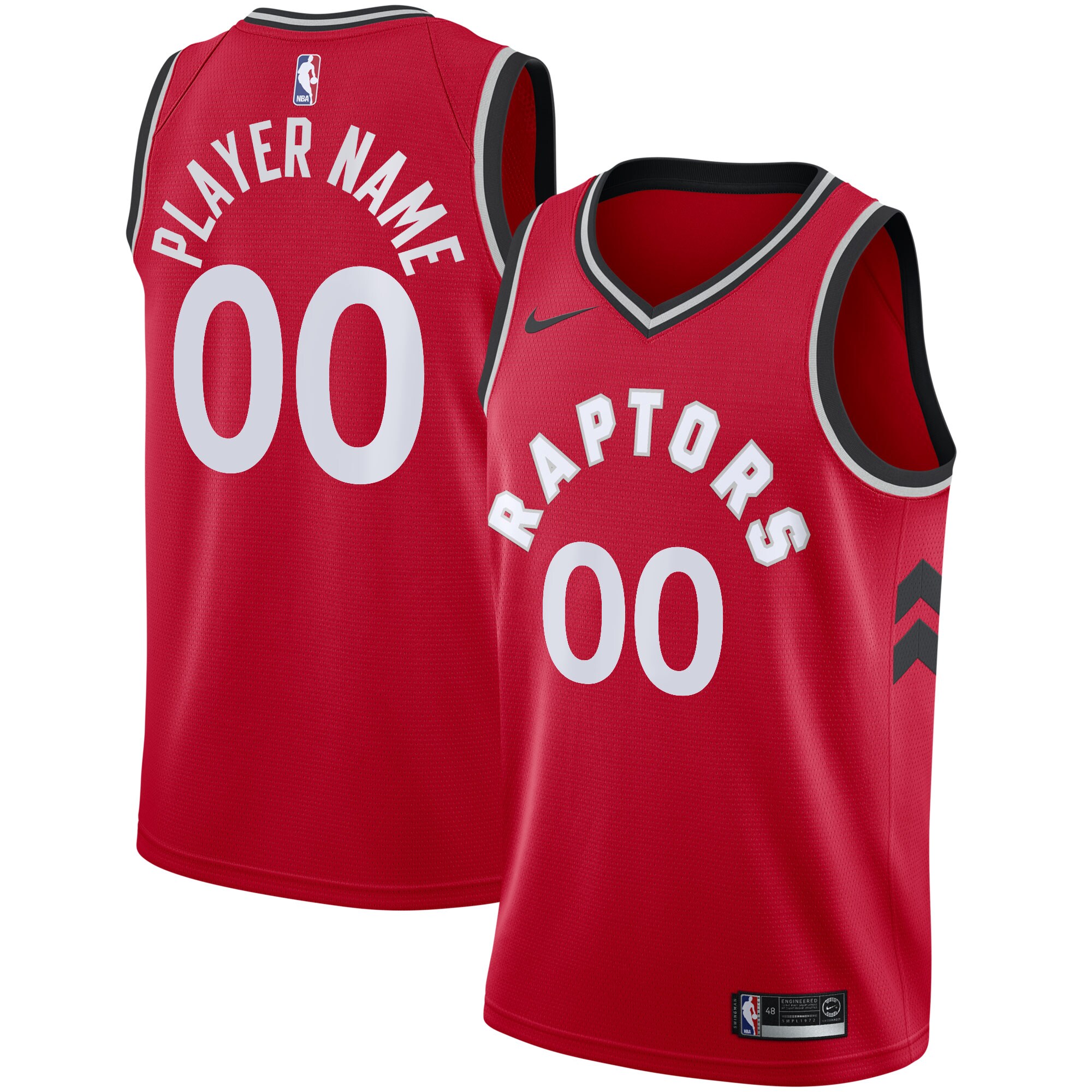 Toronto Raptors 2020/21 Swingman Custom Basketball Jersey - Icon Edition - Red