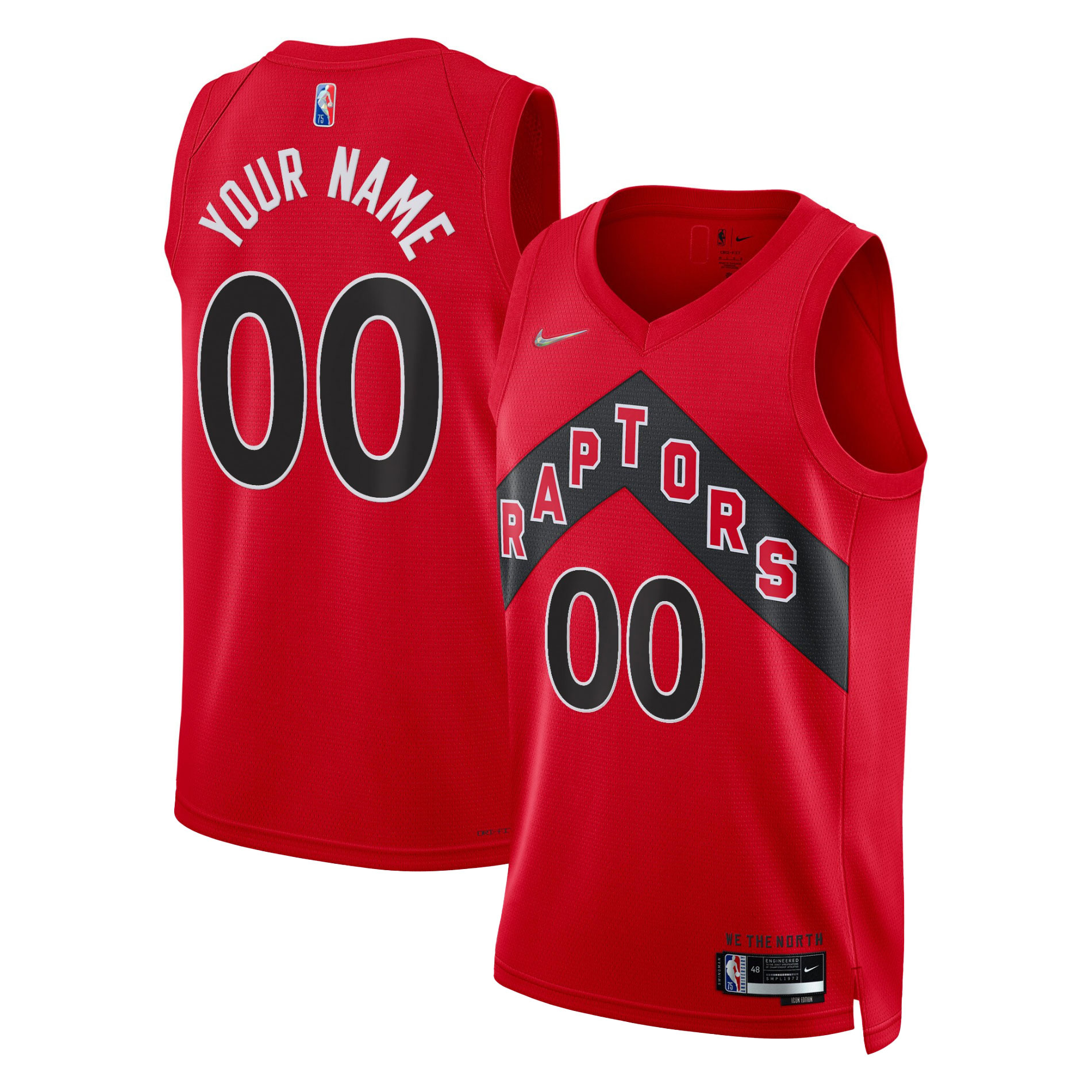 Toronto Raptors 2021/22 Diamond Swingman Custom Basketball Jersey - Icon Edition - Red