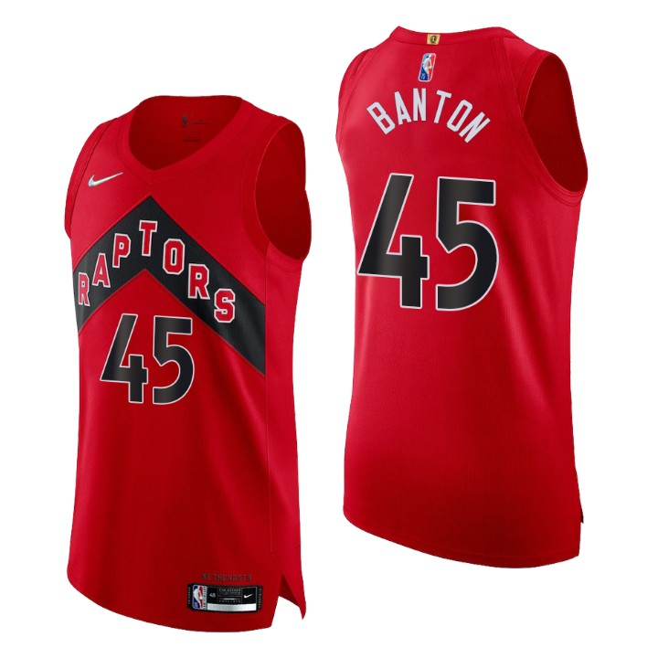 Toronto Raptors Dalano Banton 2021-22 75th Anniversary Authentic Basketball Jersey Icon