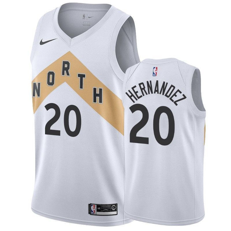 Toronto Raptors Dewan Hernandez 20 City Men's Basketball Jersey - JS546 
