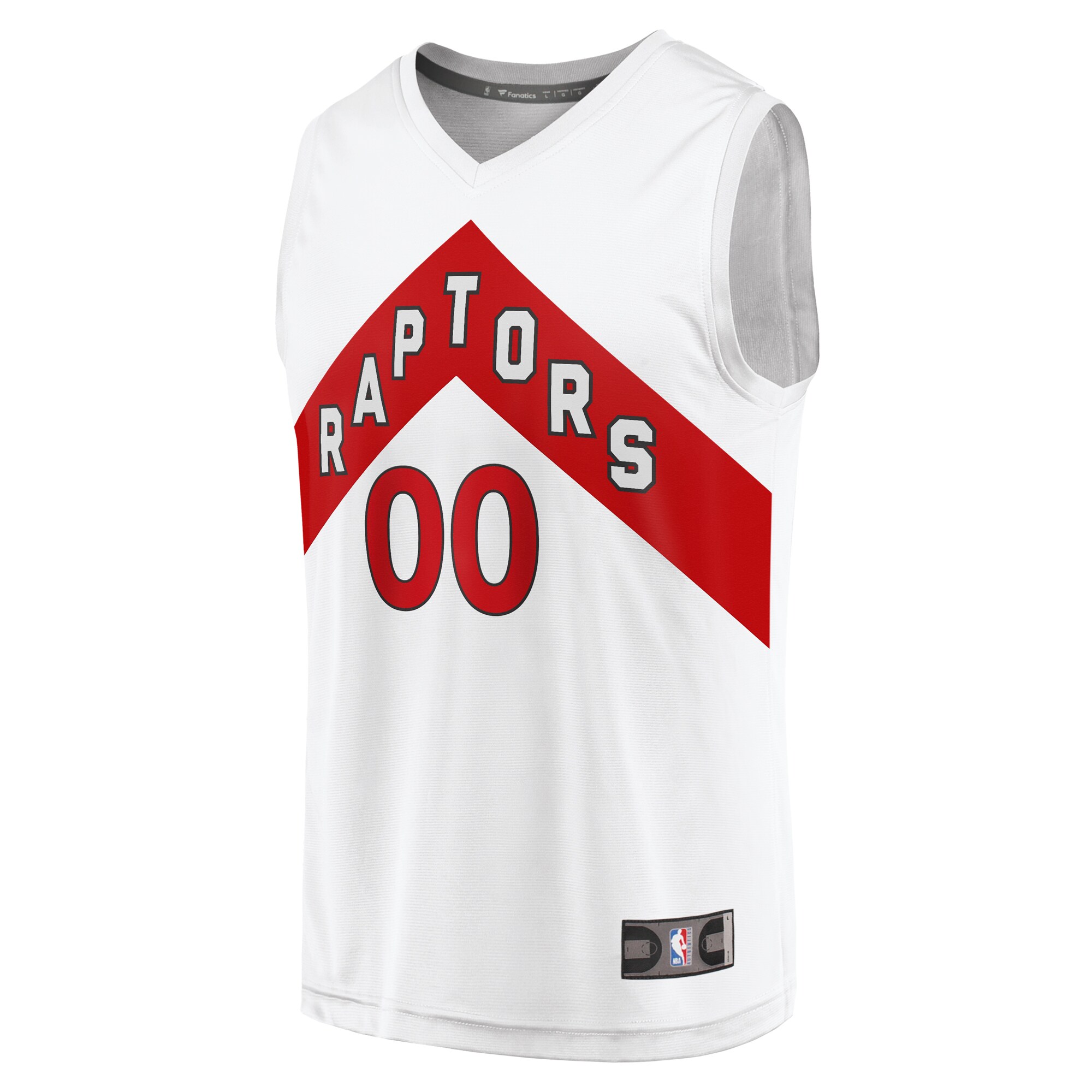 Alternative view of Toronto Raptors Fanatics Fast Break Custom Replica Basketball Jersey - Association Edition - White