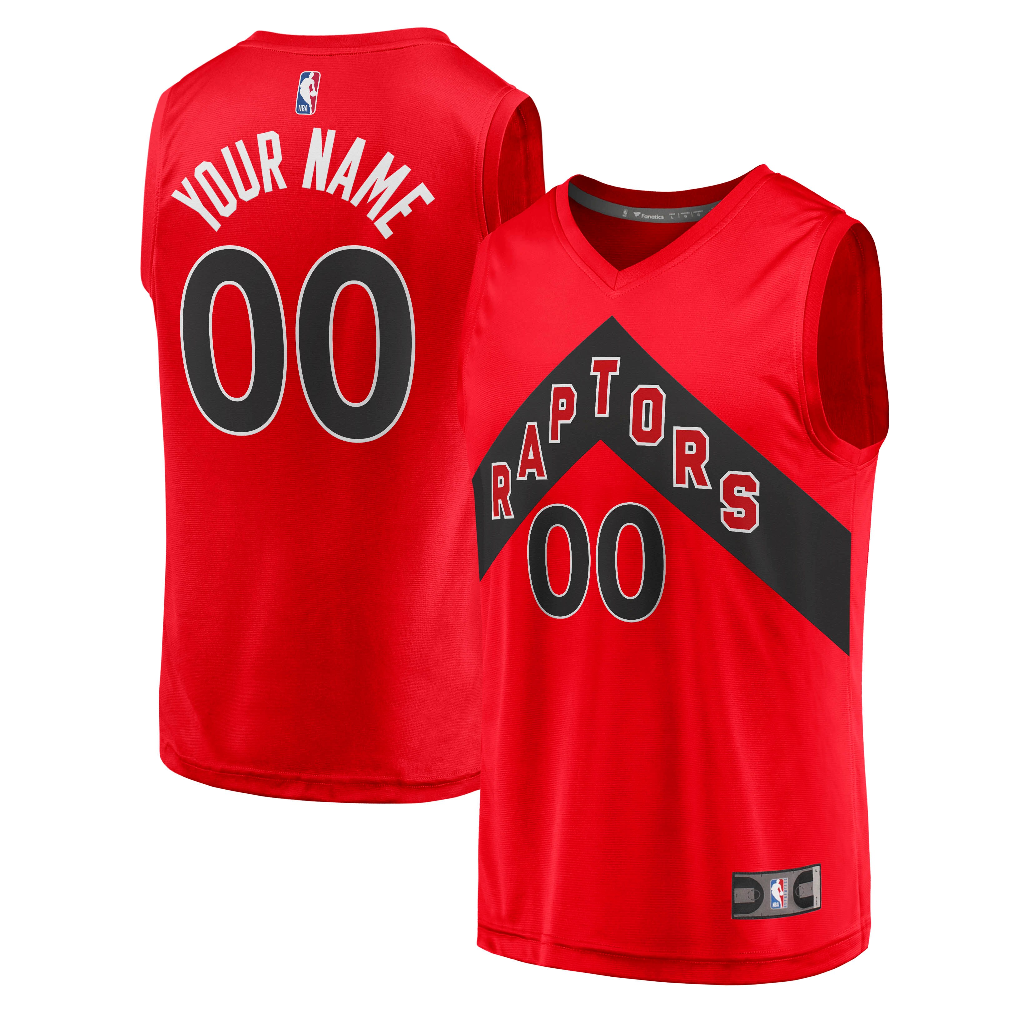Toronto Raptors Fanatics Fast Break Replica Custom Basketball Jersey - Icon Edition - Red