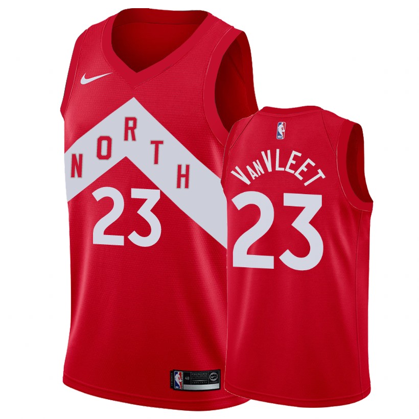 Toronto Raptors Fred Vanvleet Red Earned Edition Basketball Jersey