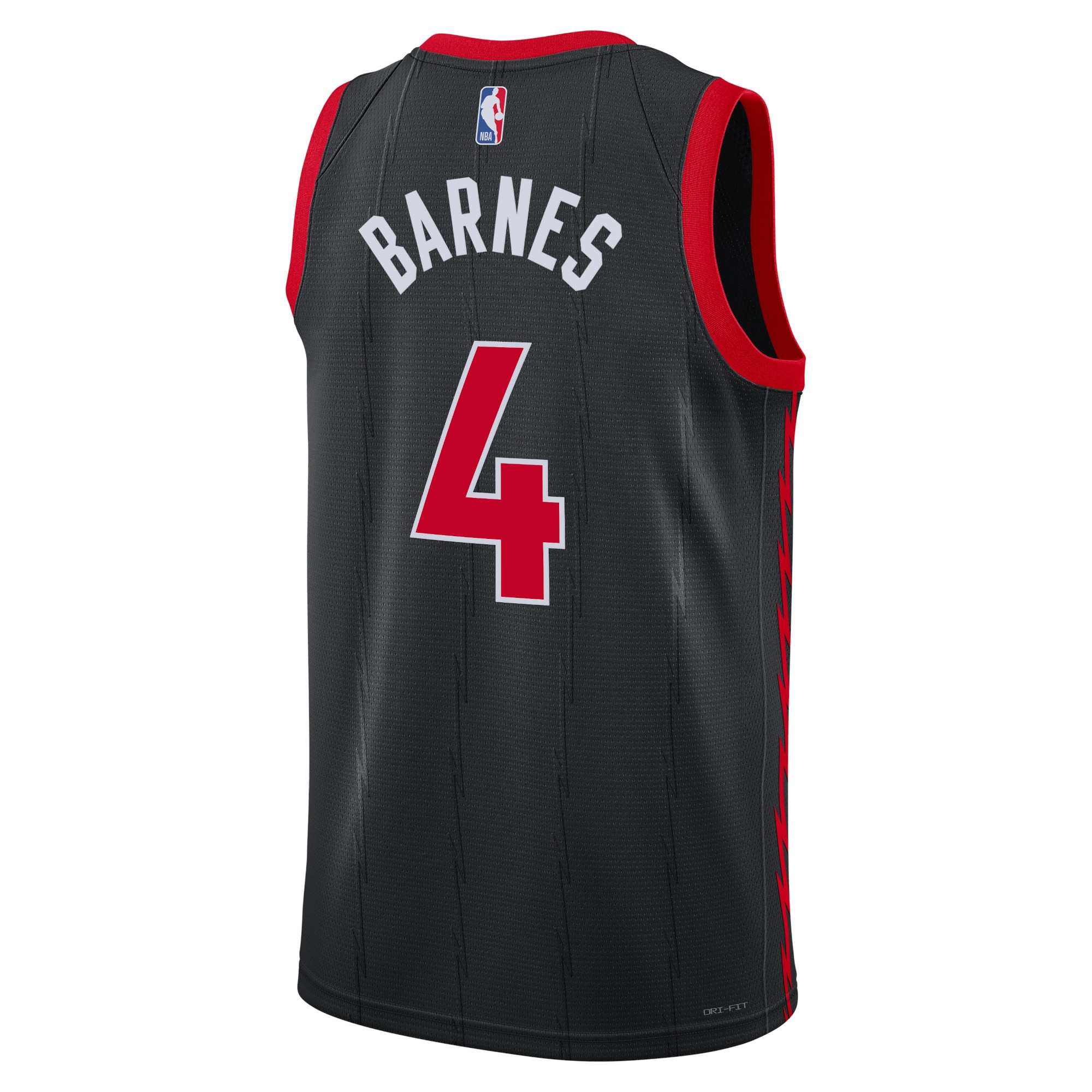 Alternative view of Toronto Raptors Jordan Statement Edition Swingman Basketball Jersey - Black - Scottie Barnes - Unisex - JS243 