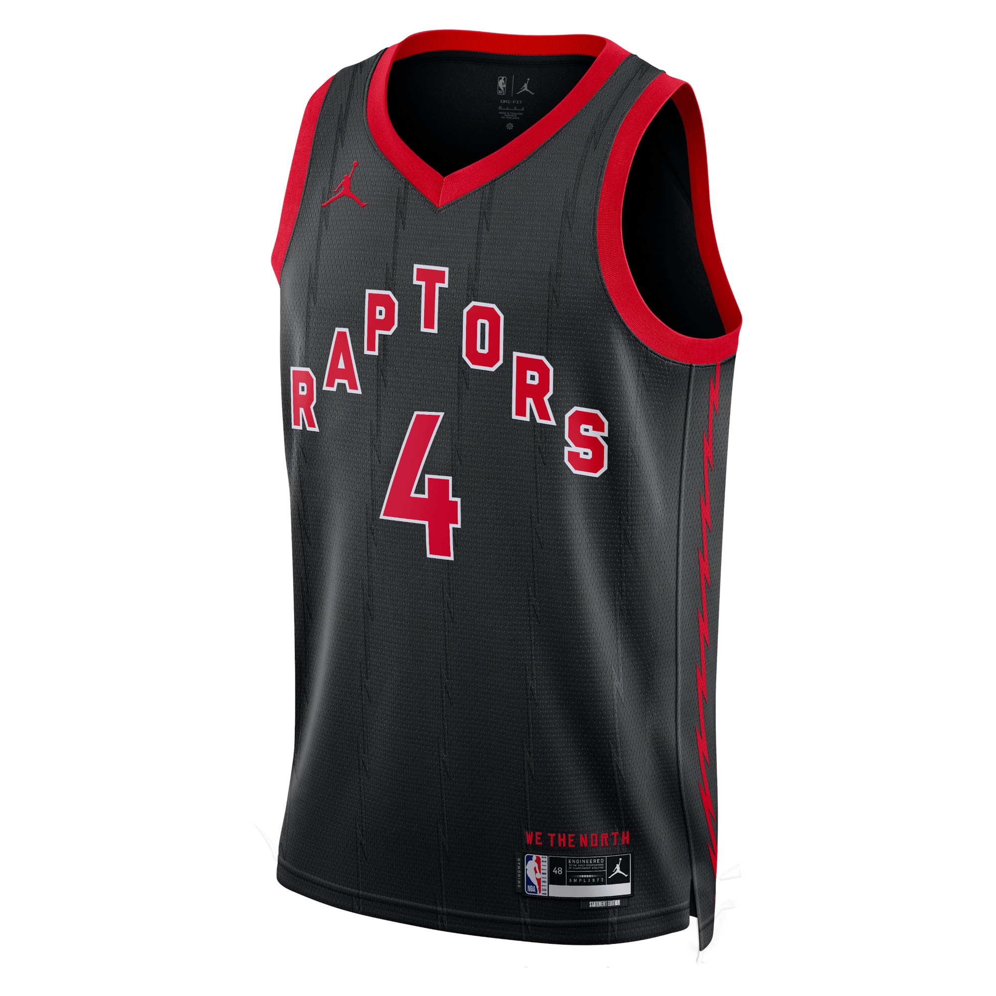 Toronto Raptors Jordan Statement Edition Swingman Basketball Jersey - Black - Scottie Barnes - Unisex - JS243 