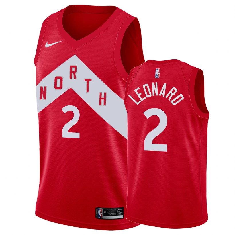 Toronto Raptors Kawhi Leonard Red Earned Edition Basketball Jersey