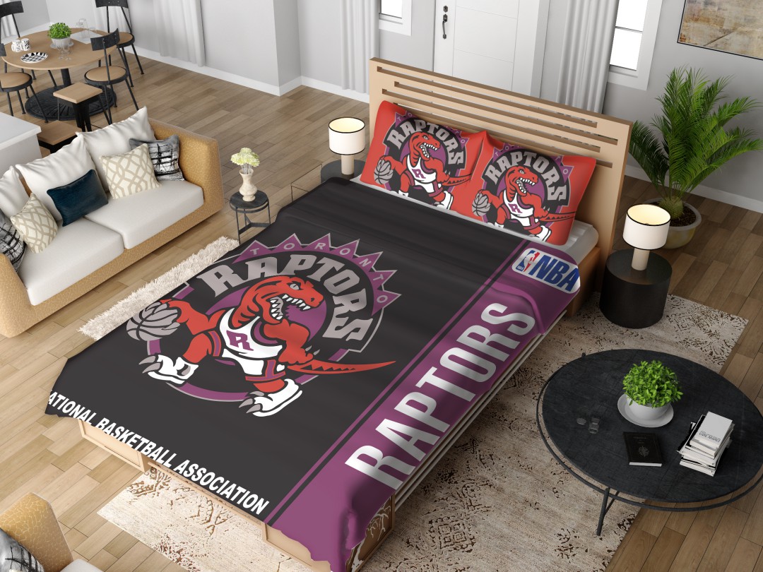 Alternative view of Toronto Raptors NBA Basketball Bedding Set - Custom Bedding Set