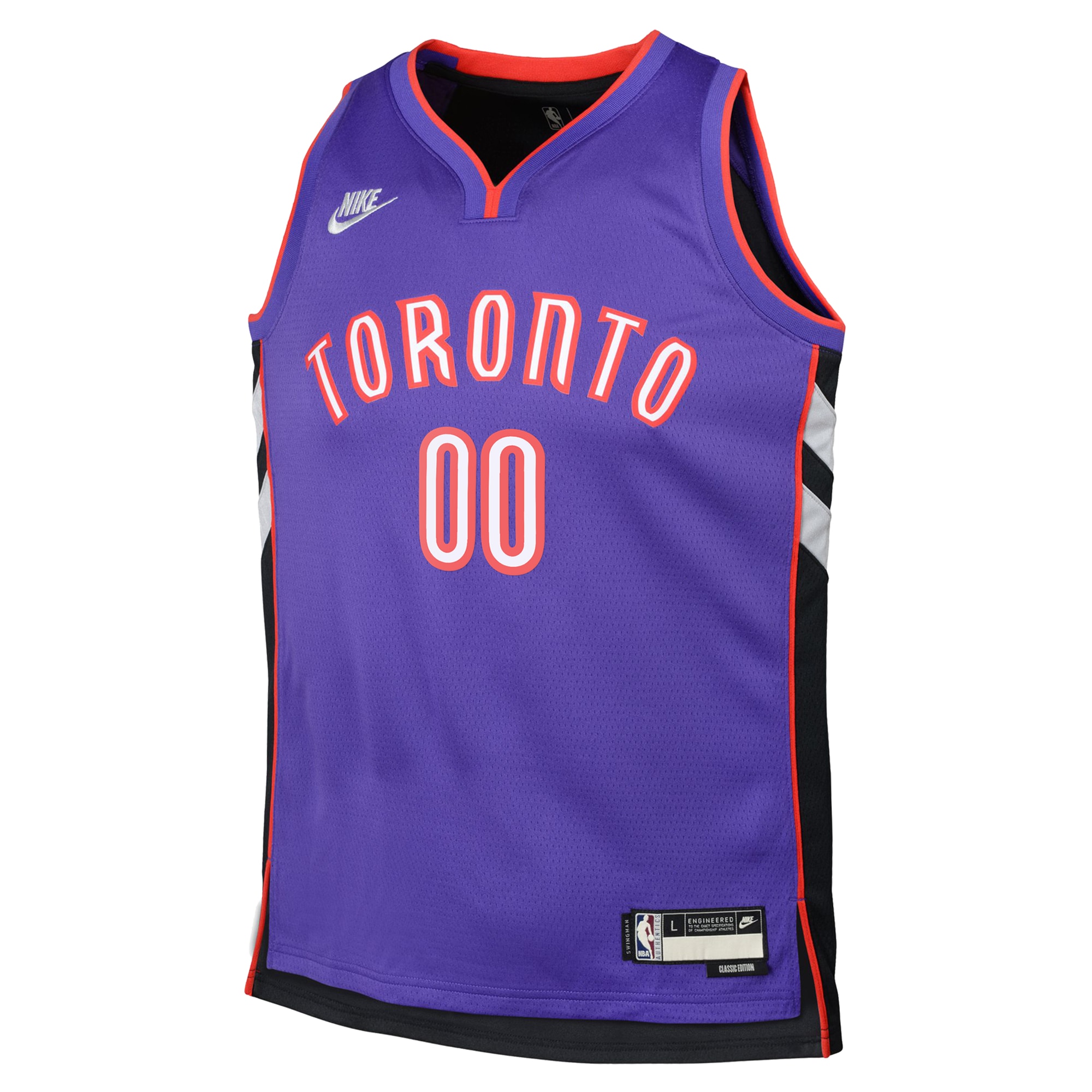 Alternative view of Toronto Raptors NBA Hardwood Classic Swingman Basketball Jersey - Custom - Youth - JS486 