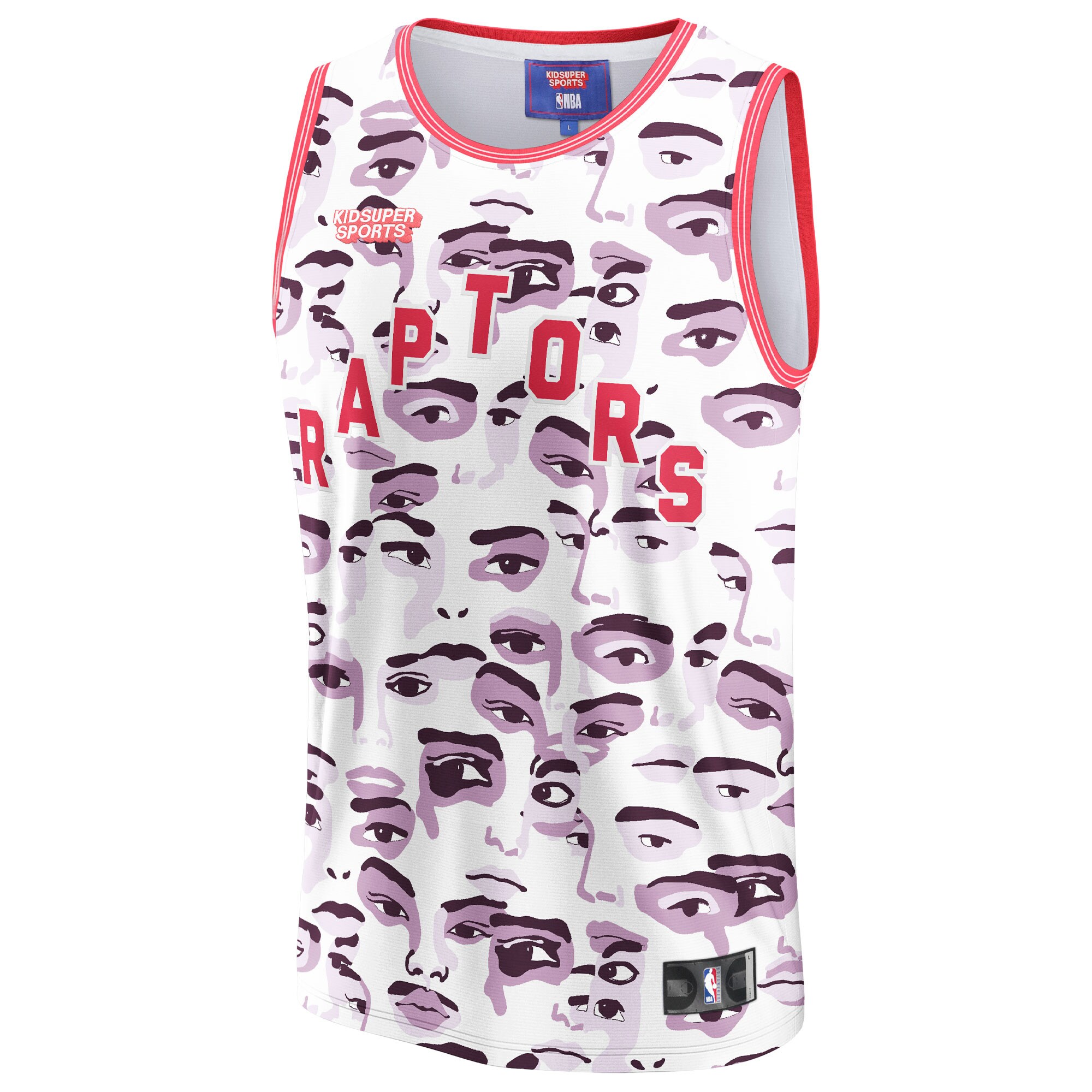 Alternative view of Toronto Raptors Nba & Kidsuper Studios By Fanatics Unisex Hometown Basketball Jersey - White
