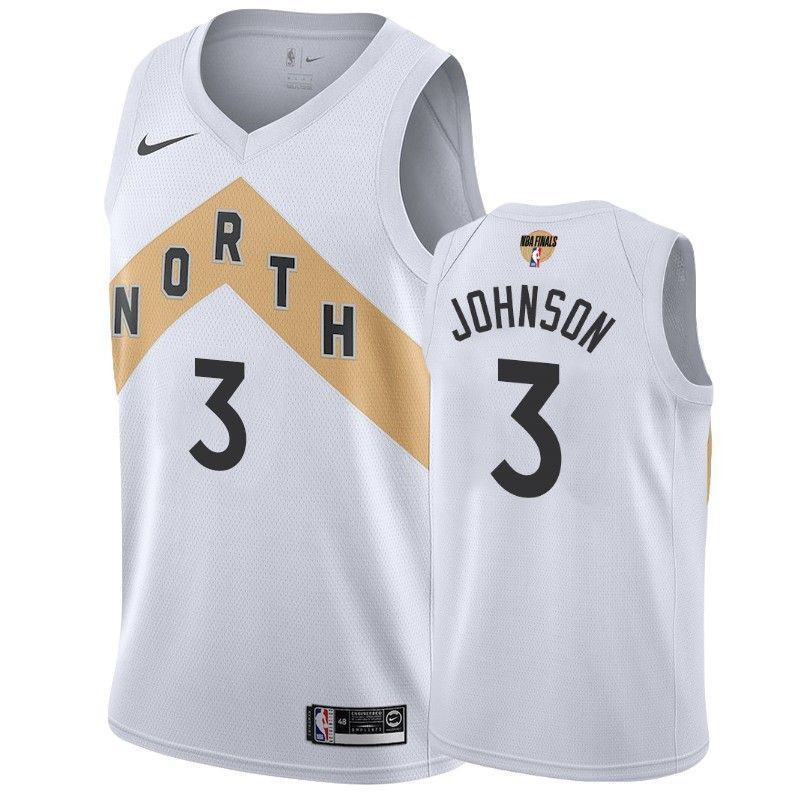 Toronto Raptors Stanley Johnson 3 City Men's Basketball Jersey - JS718 