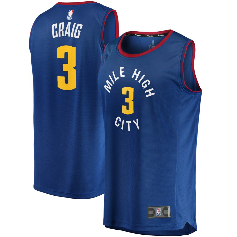 Torrey Craig Denver Nuggets Fanatics Branded Fast Break Player Basketball Jersey - Statement Edition - Blue