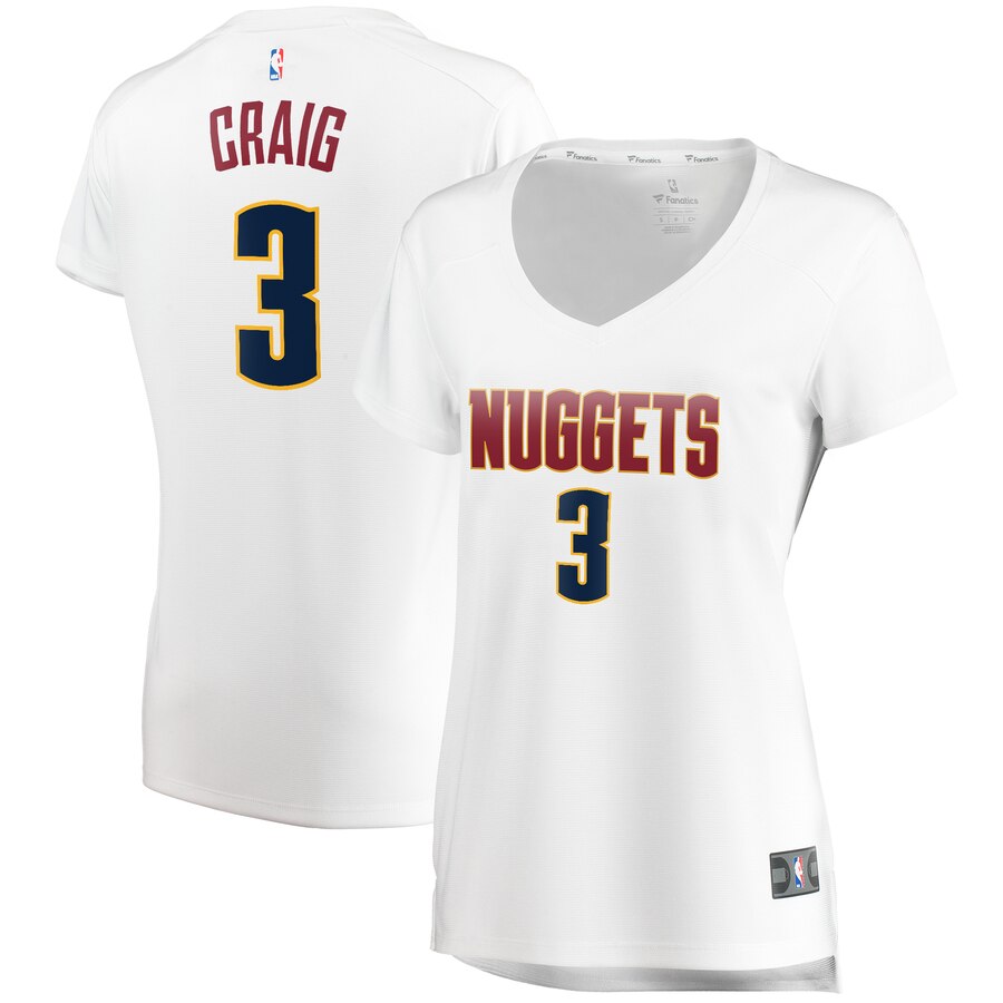 Torrey Craig Denver Nuggets Fanatics Branded Women's Fast Break Player Basketball Jersey - Association Edition - White