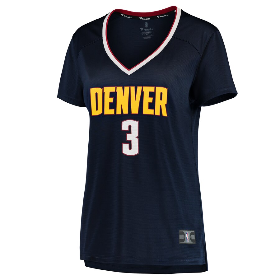 Alternative view of Torrey Craig Denver Nuggets Fanatics Branded Women's Fast Break Player Basketball Jersey - Icon Edition - Navy