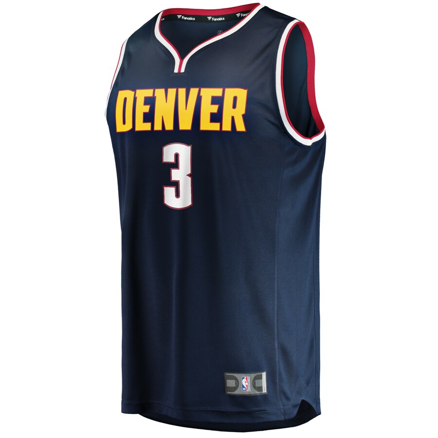 Alternative view of Torrey Craig Denver Nuggets Fanatics Branded Youth Fast Break Player Basketball Jersey - Icon Edition - Navy