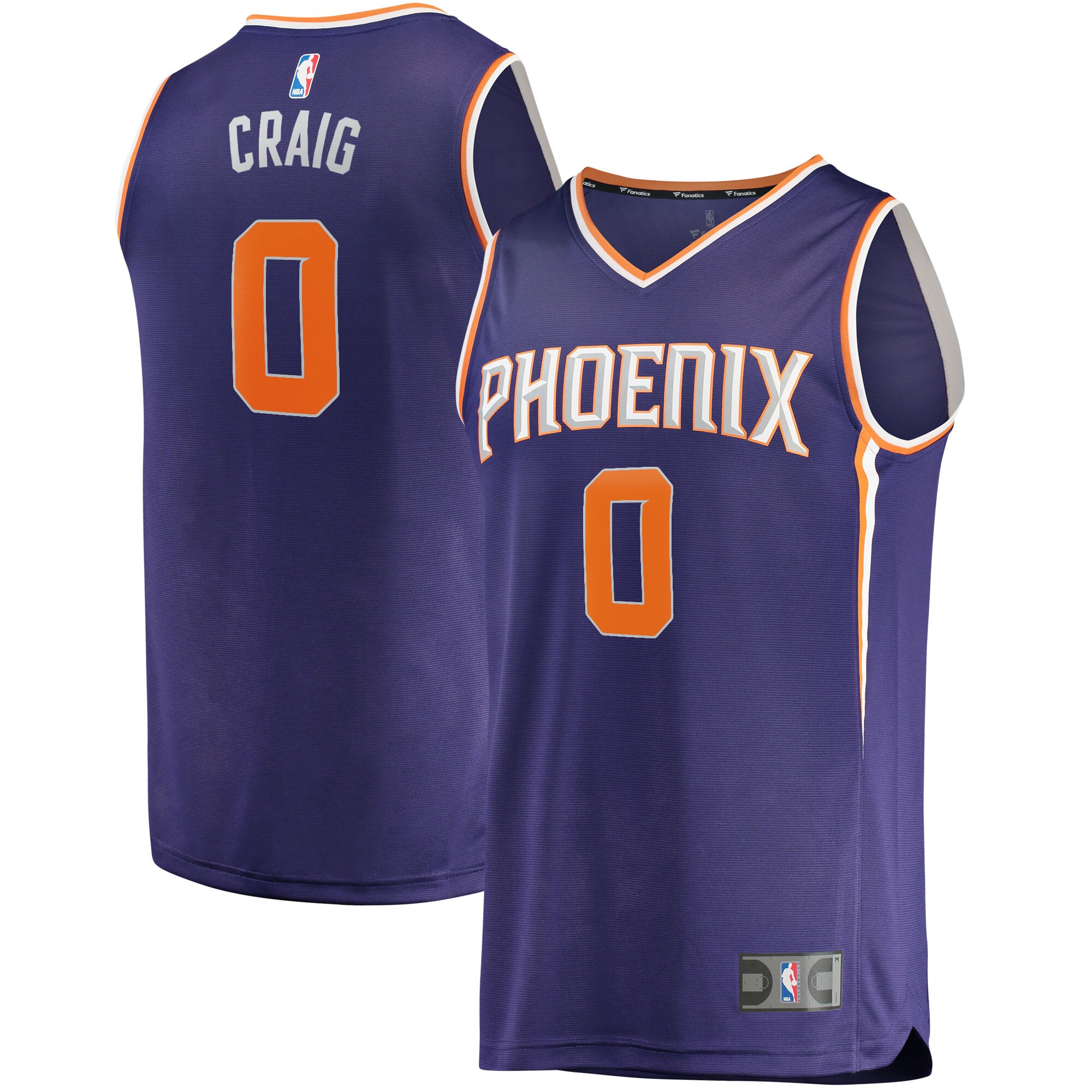 Torrey Craig Phoenix Suns Fanatics Branded 2021/22 Fast Break Replica Basketball Jersey - Icon Edition - Purple