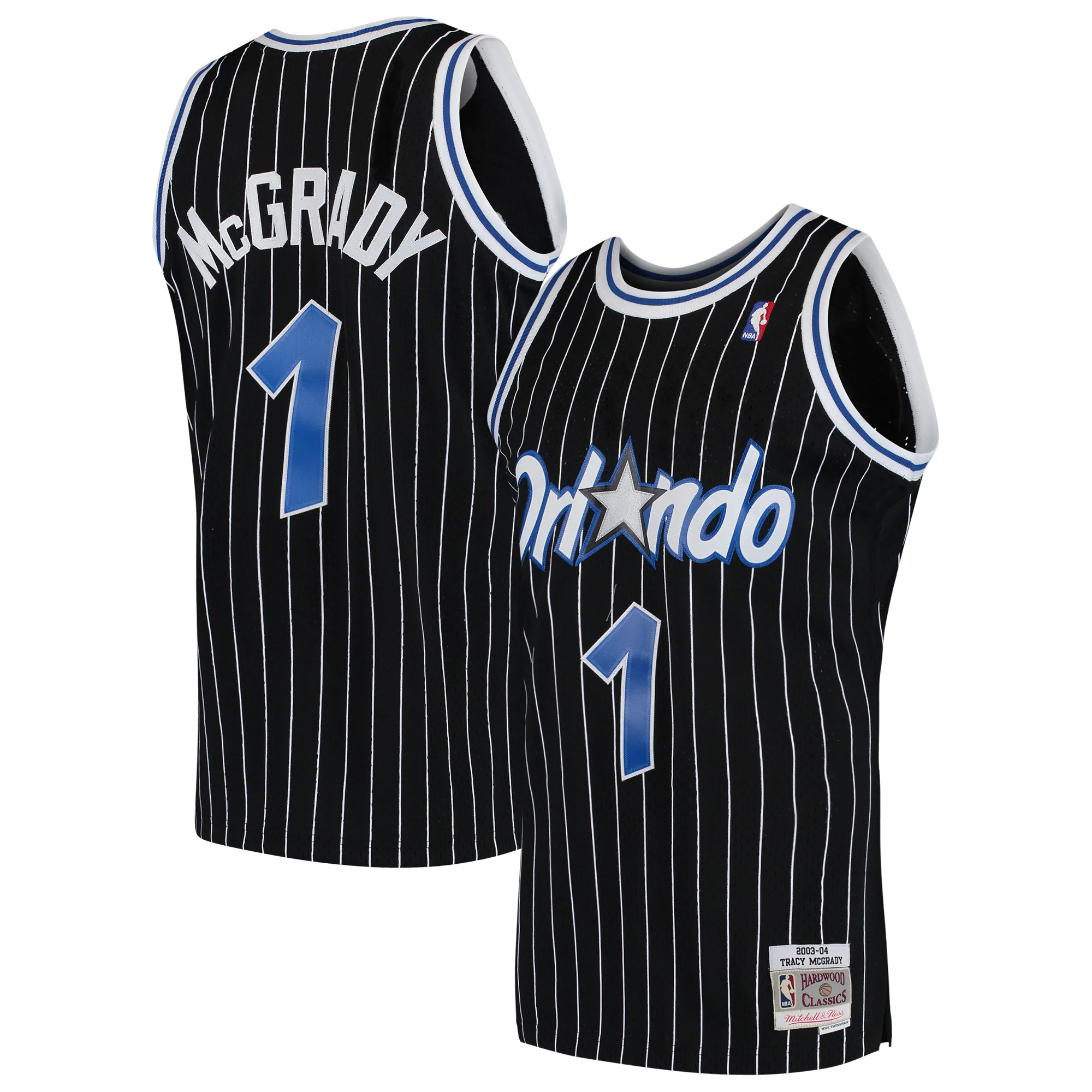 Tracy Mcgrady Orlando Magic Mitchell & Ness 2003-04 Hardwood Classics Swingman Basketball Jersey - Black