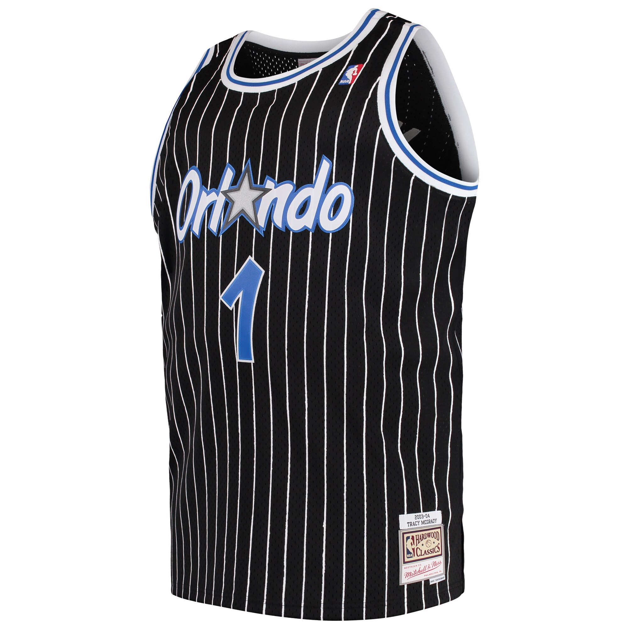 Alternative view of Tracy Mcgrady Orlando Magic Mitchell & Ness 2003/04 Big & Tall Hardwood Classics Swingman Basketball Jersey - Black