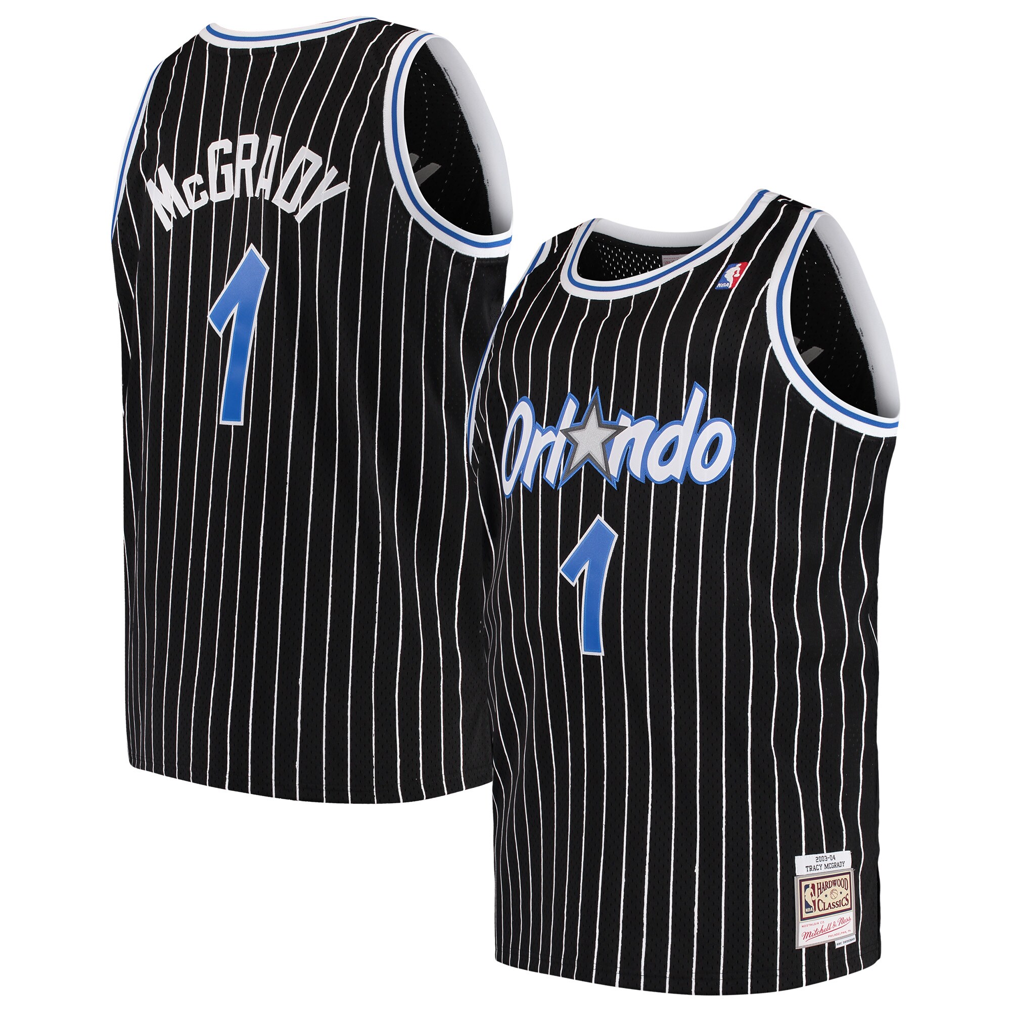 Tracy Mcgrady Orlando Magic Mitchell & Ness 2003/04 Big & Tall Hardwood Classics Swingman Basketball Jersey - Black