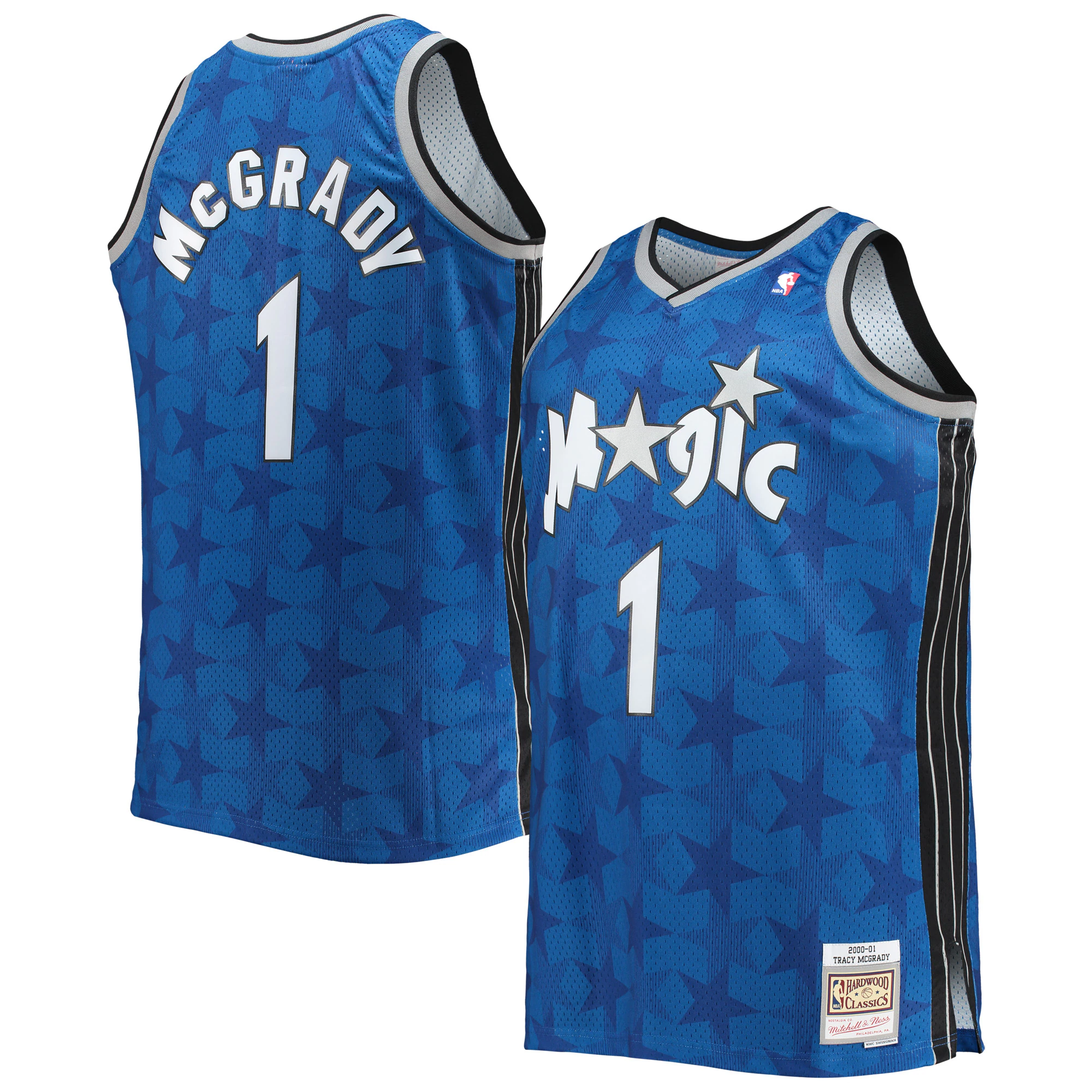 Alternative view of Tracy Mcgrady Orlando Magic Mitchell & Ness Big & Tall 2000/01 Hardwood Classics Swingman Basketball Jersey - Blue