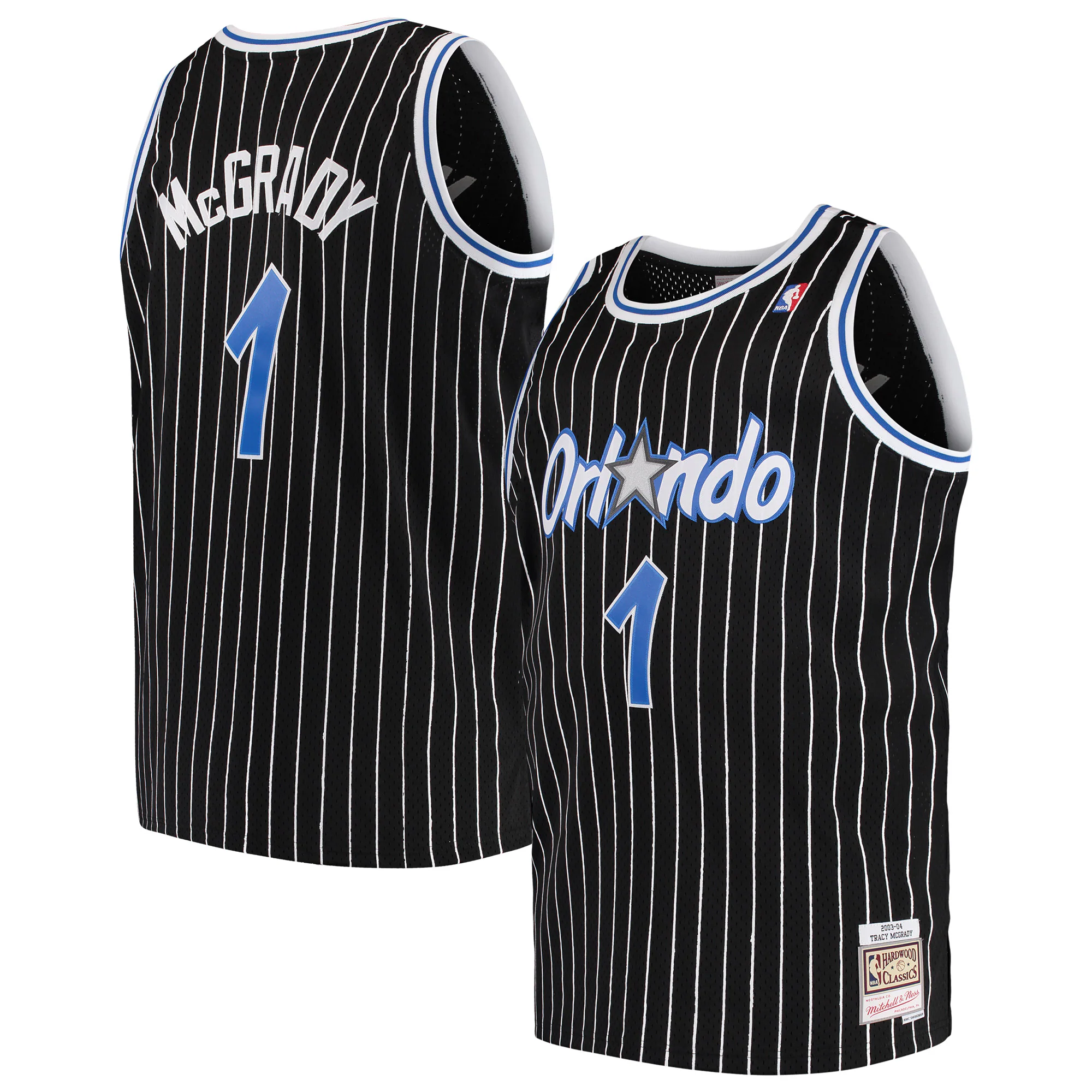 Alternative view of Tracy Mcgrady Orlando Magic Mitchell & Ness Big & Tall Hardwood Classics Swingman Basketball Jersey - Black
