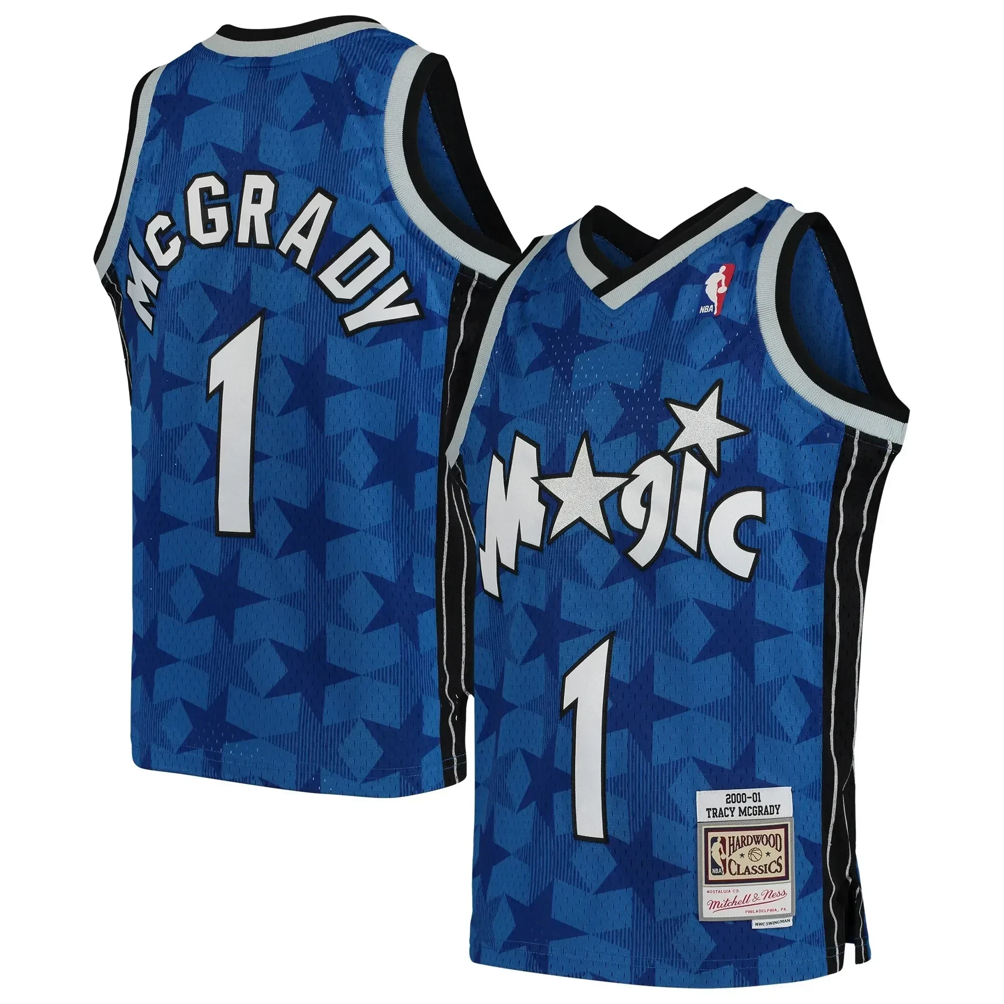 Tracy Mcgrady Orlando Magic Mitchell & Ness Youth Swingman Throwback Basketball Jersey - Blue - JS288 