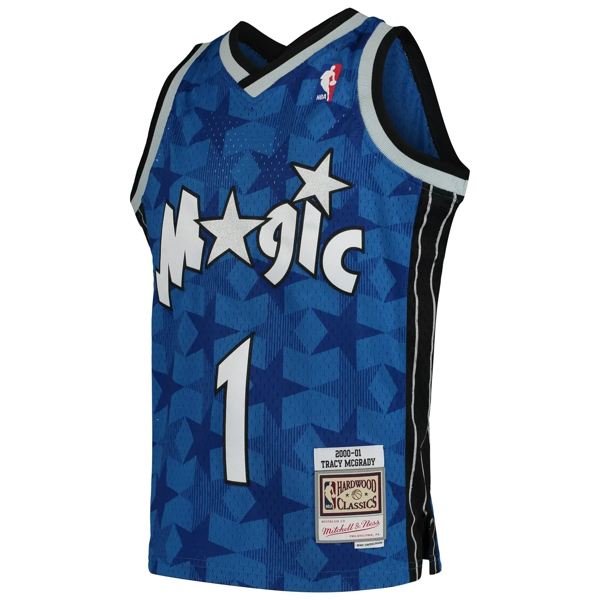 Alternative view of Tracy Mcgrady Orlando Magic Mitchell & Ness Youth Swingman Throwback Basketball Jersey - Blue - JS288 