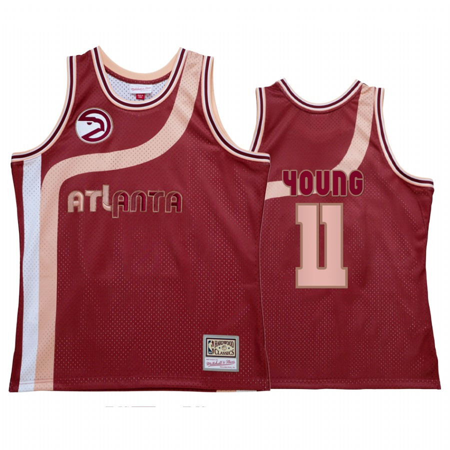 Trae Young 11 Atlanta Hawks My Towns Wish Basketball Jersey Red - JS326 