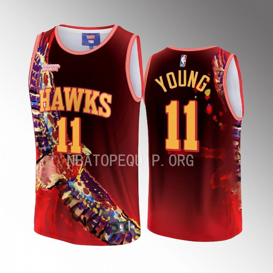 Trae Young 11 Atlanta Hawks NBA & KidSuper Studios Unisex Hometown Basketball Jersey - JS942 