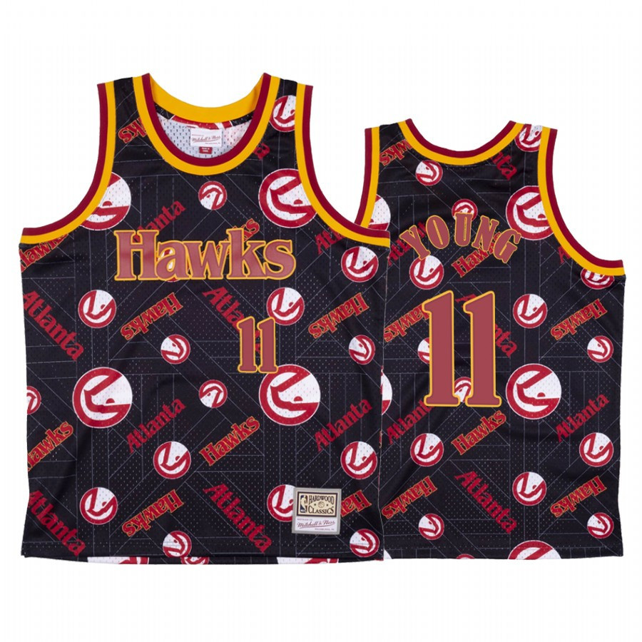 Trae Young 11 Atlanta Hawks Red Tear Up Pack Basketball Jersey - JS275 