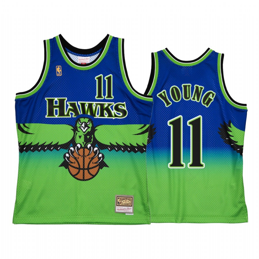 Trae Young 11 Atlanta Hawks Reload 2.0 Basketball Jersey Blue - JS852 