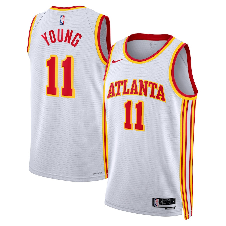 Trae Young 11 Atlanta Hawks Unisex Swingman Basketball Jersey - Association Edition - White - JS178 