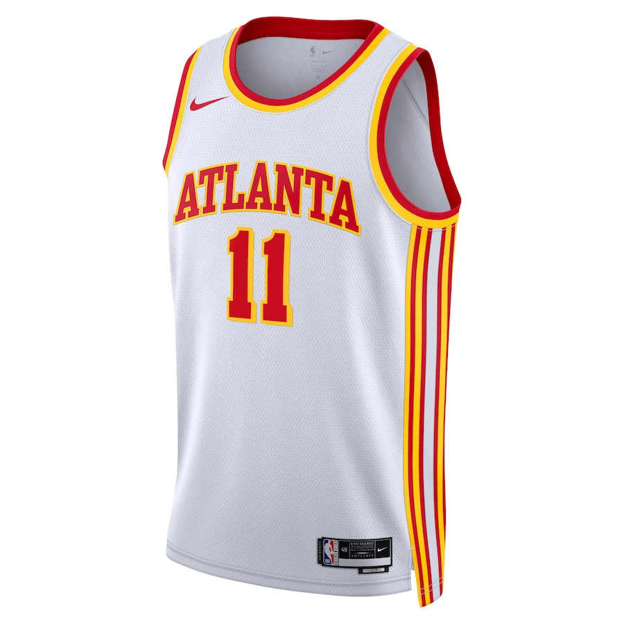 Alternative view of Trae Young 11 Atlanta Hawks Unisex Swingman Basketball Jersey - Association Edition - White - JS178 