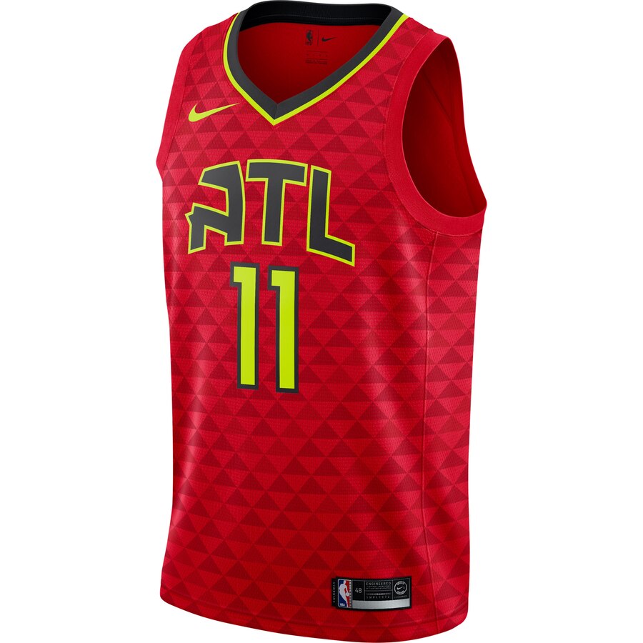 Alternative view of Trae Young Atlanta Hawks 2019/2020 Swingman Basketball Jersey - Statement Edition - Red