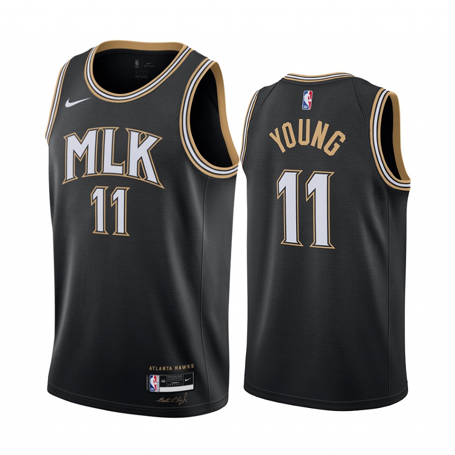 Trae Young Atlanta Hawks 2020-21 Young Mlk City Basketball Jersey Honor Dr. King