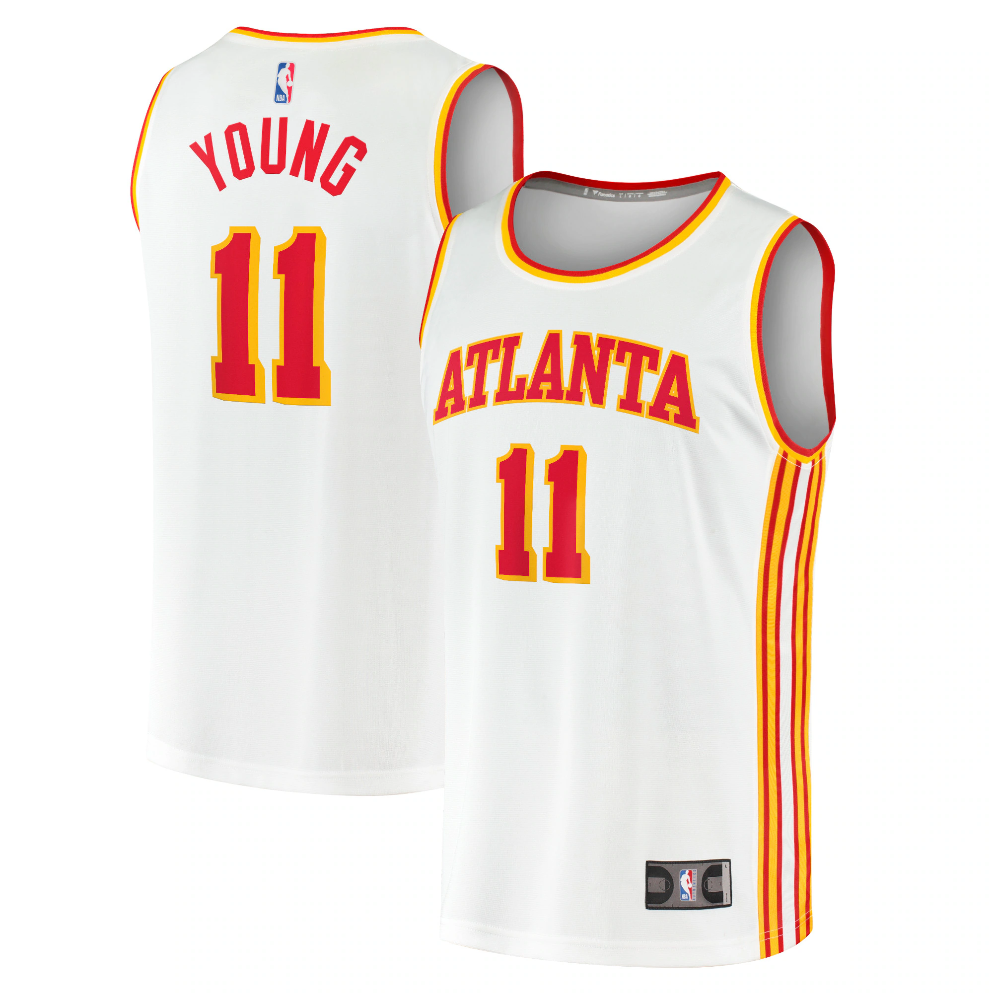 Trae Young Atlanta Hawks Fanatics Branded 2020/21 Fast Break Player Basketball Jersey - Association Edition - White