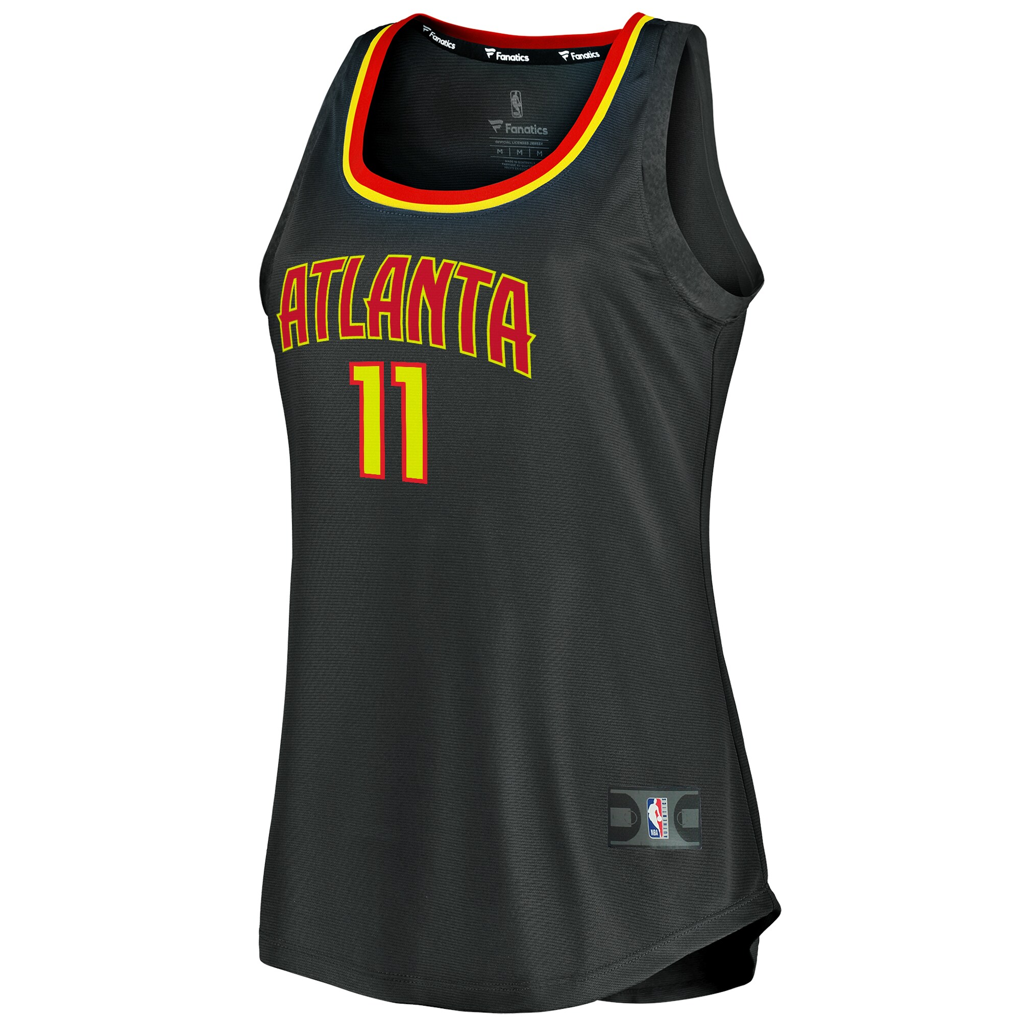 Alternative view of Trae Young Atlanta Hawks Fanatics Women's Fast Break Tank Basketball Jersey - Icon Edition - Black