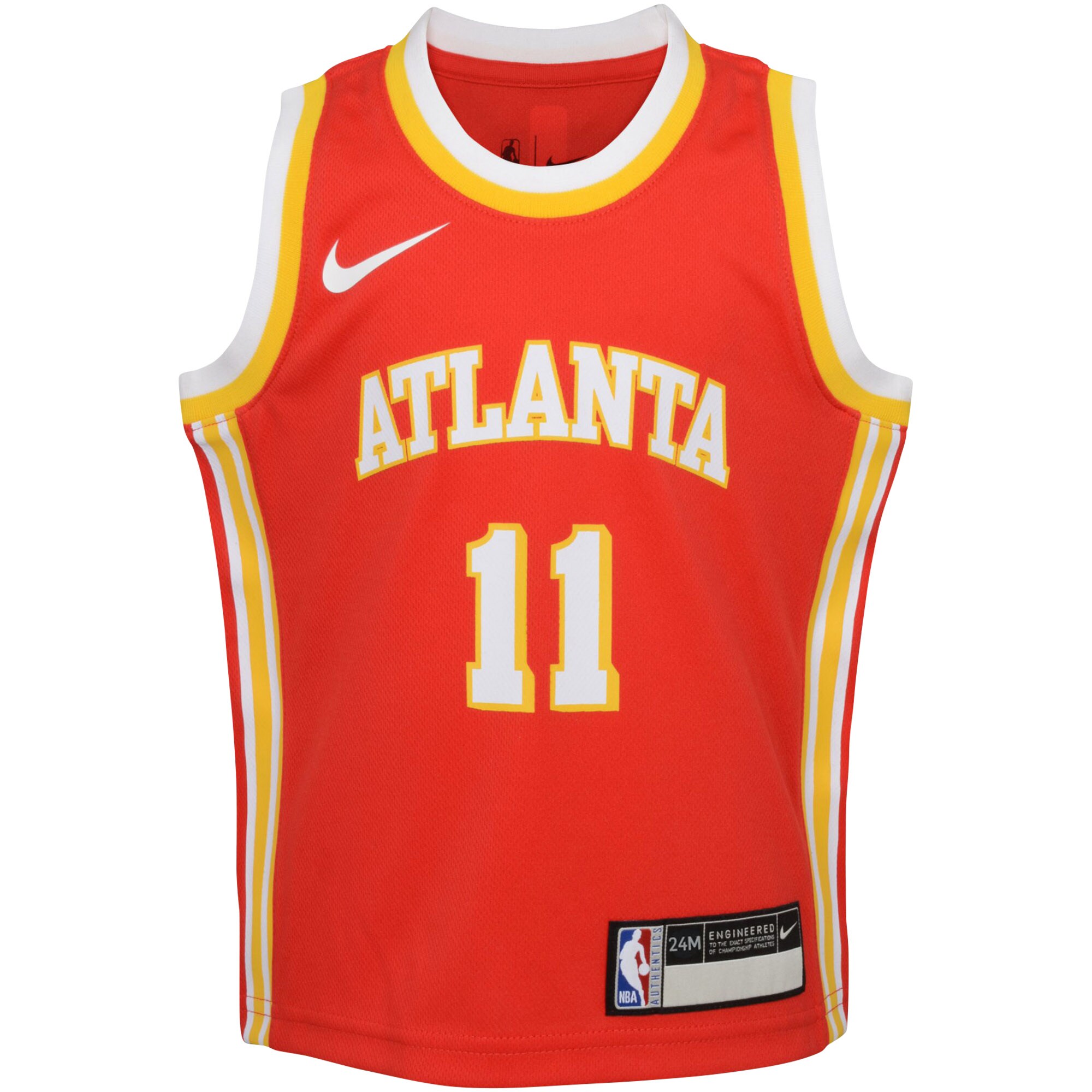 Alternative view of Trae Young Atlanta Hawks Infant Swingman Player Basketball Jersey - Icon Edition - Red