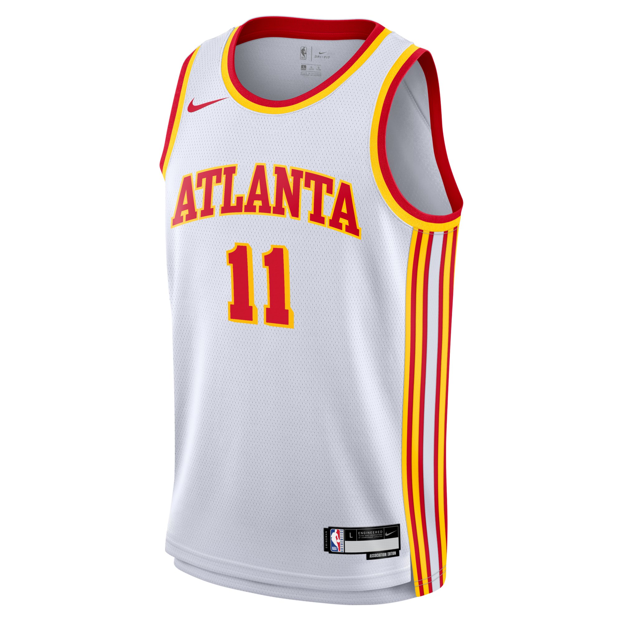 Alternative view of Trae Young Atlanta Hawks Youth Swingman Basketball Jersey - Association Edition - White