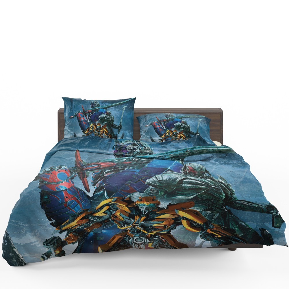 Transformers The Last Knight Movie Bumblebee Megatron Optimus Prime Bedding Set - Custom Bedding Set