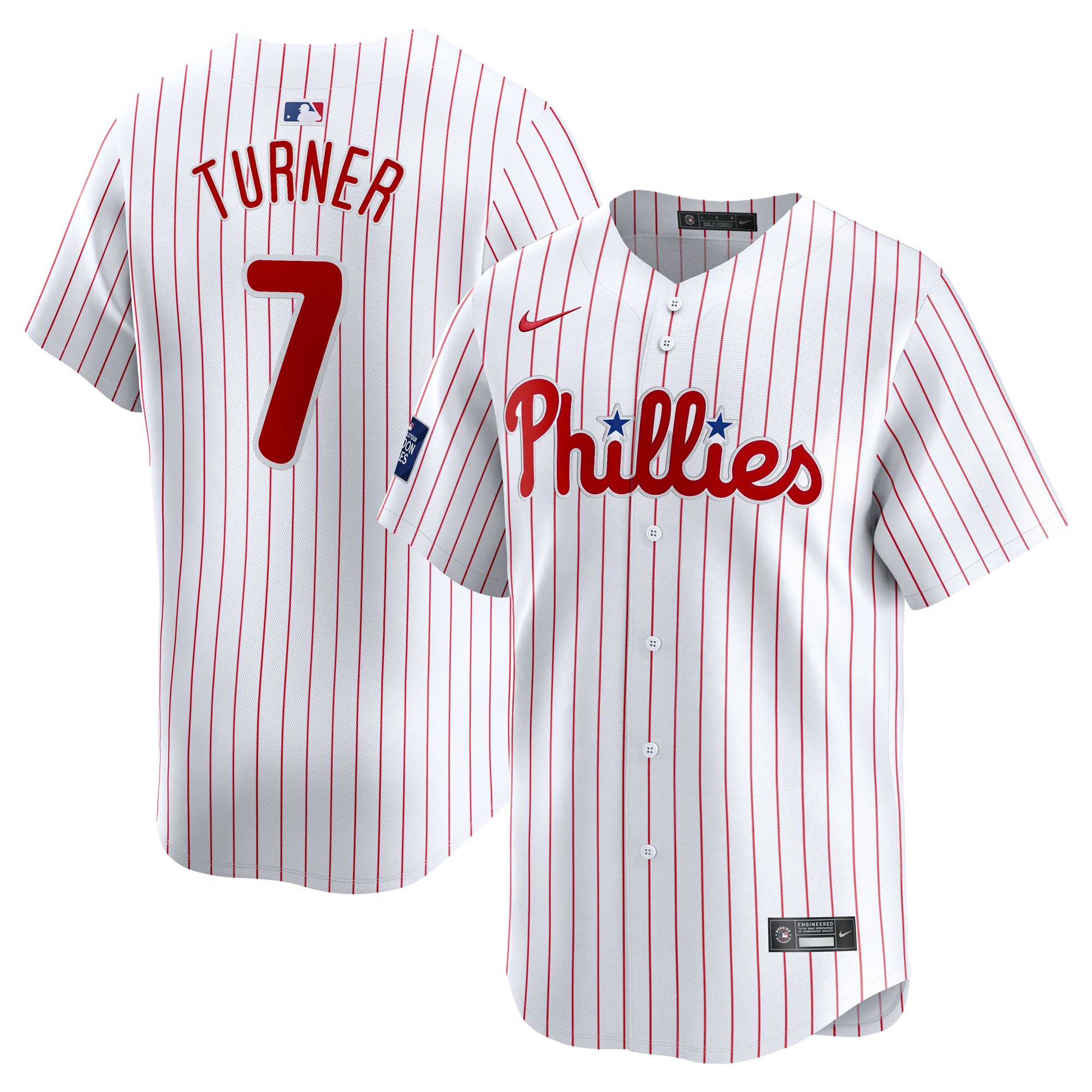 Trea Turner Philadelphia Phillies 2024 Mlb World Tour London Series Home Limited Player Baseball Jersey - White