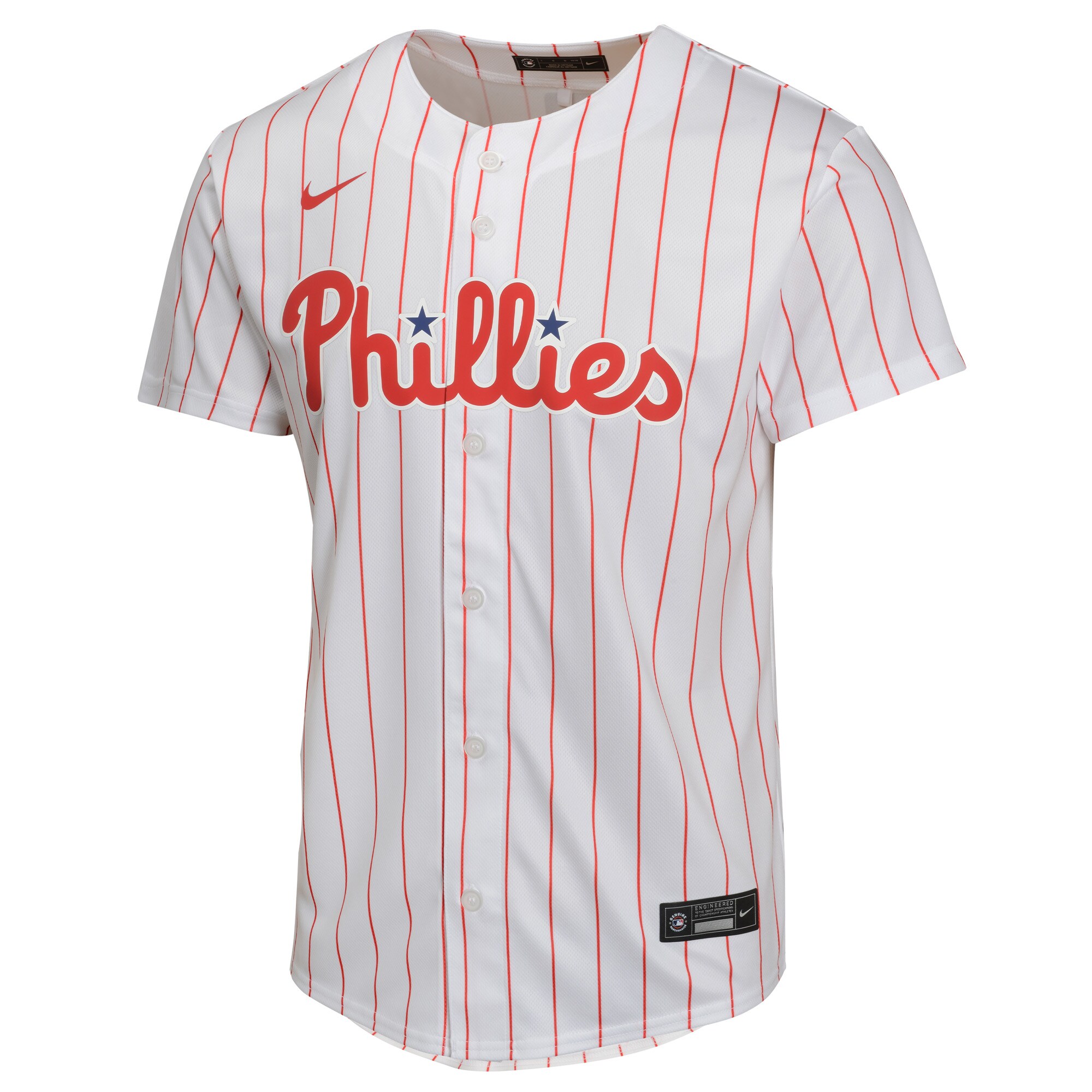 Alternative view of Trea Turner Philadelphia Phillies Youth Home Game Player Baseball Jersey - White