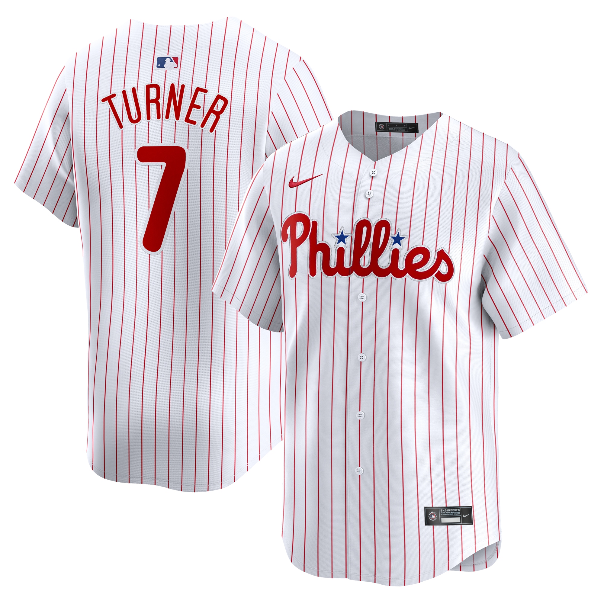 Trea Turner Philadelphia Phillies Youth Home Limited Player Baseball Jersey - White